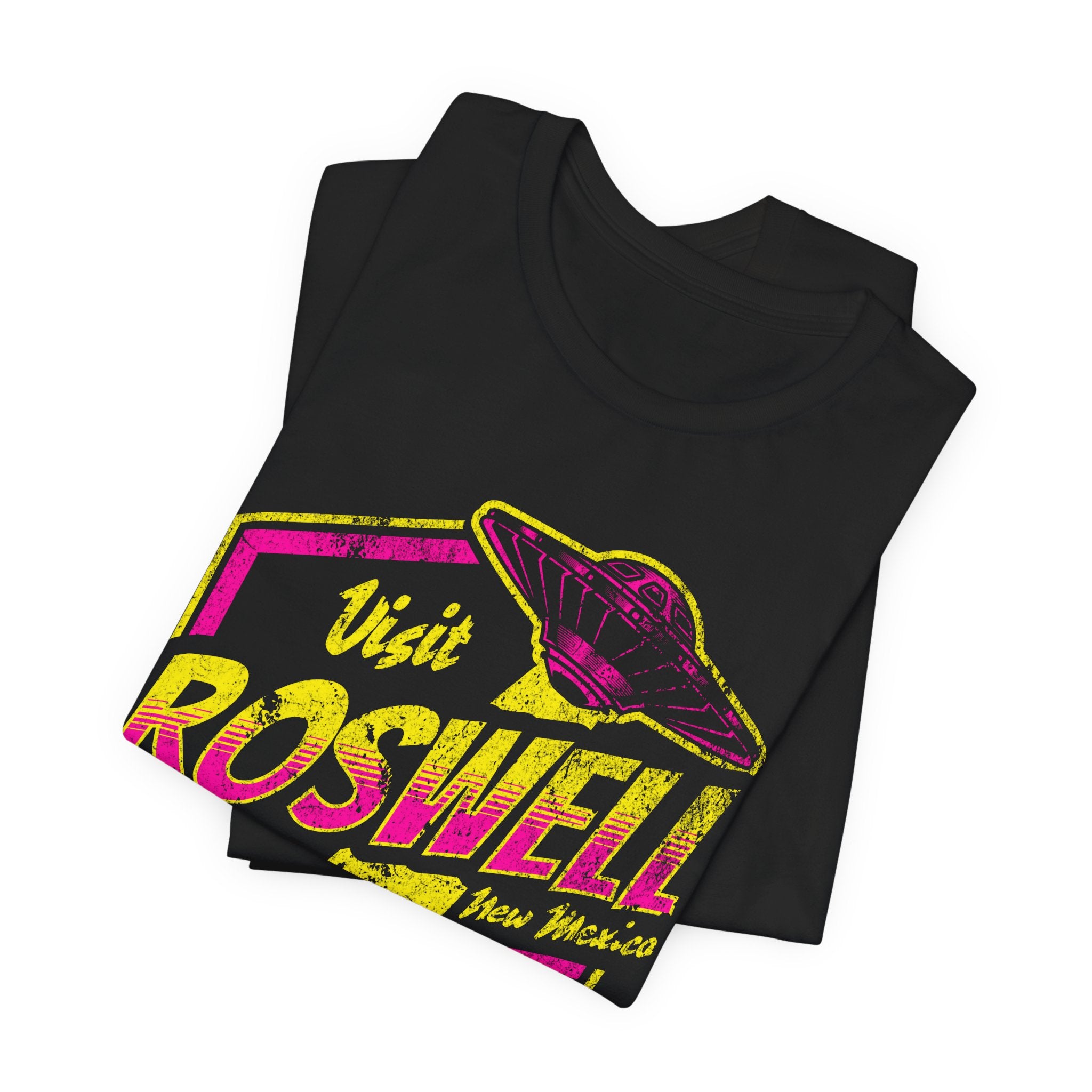Visit Roswell Tee — Retro UFO Alien Abduction T-Shirt
