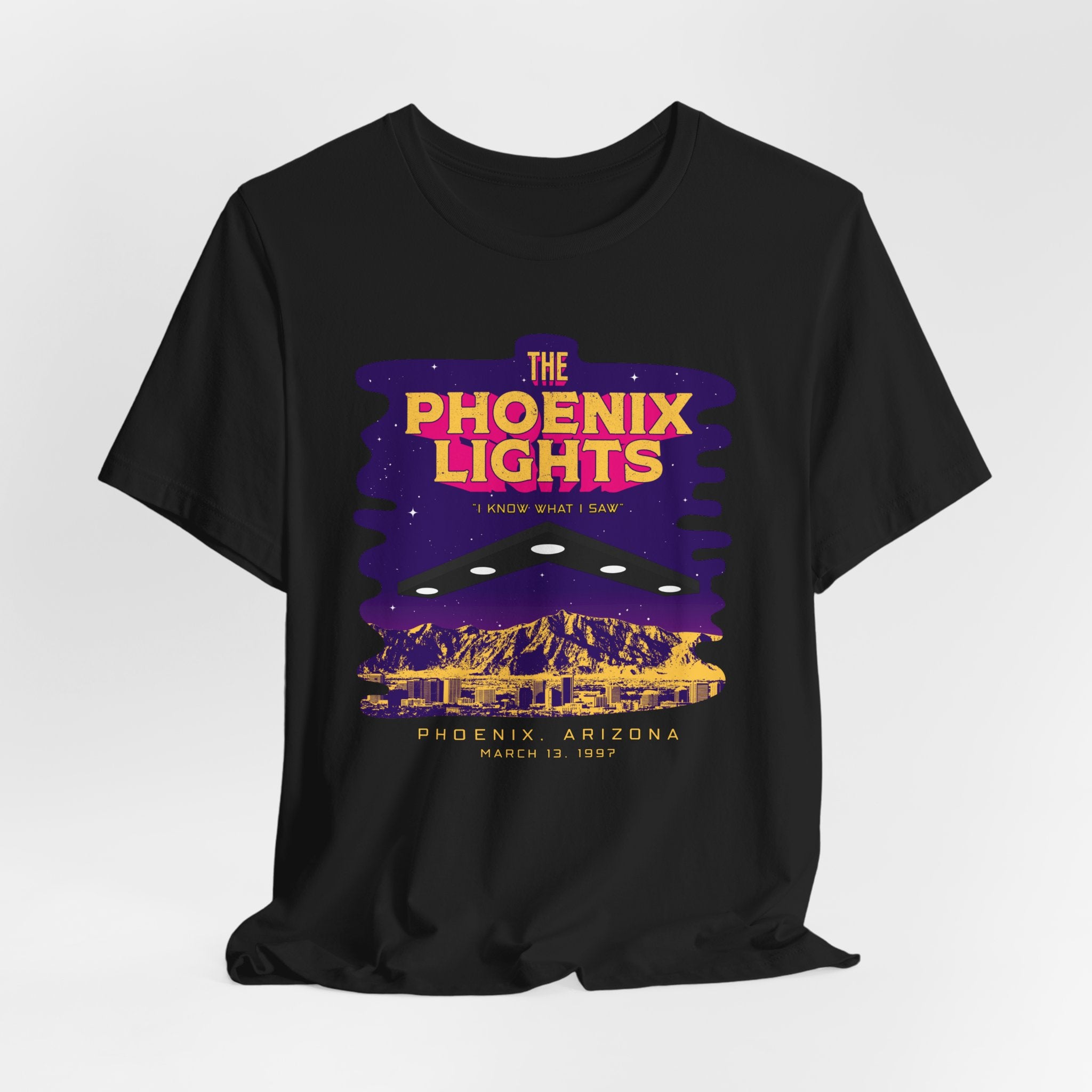 Phoenix Lights Tee — Vintage UFO Phoenix Arizona Night Sightings T-Shirt