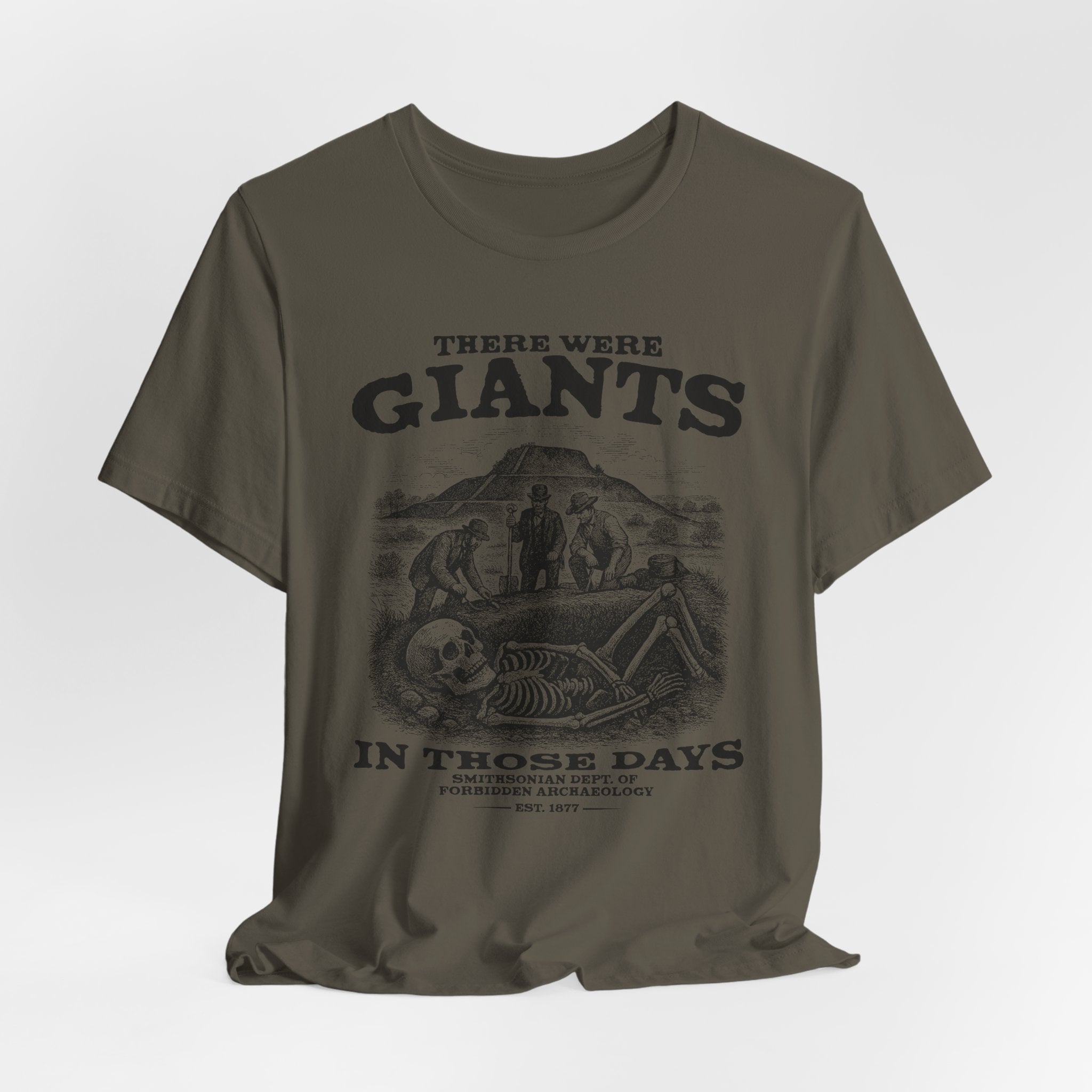 There Were Giants T-Shirt — Vintage Skeleton Illustration Tee