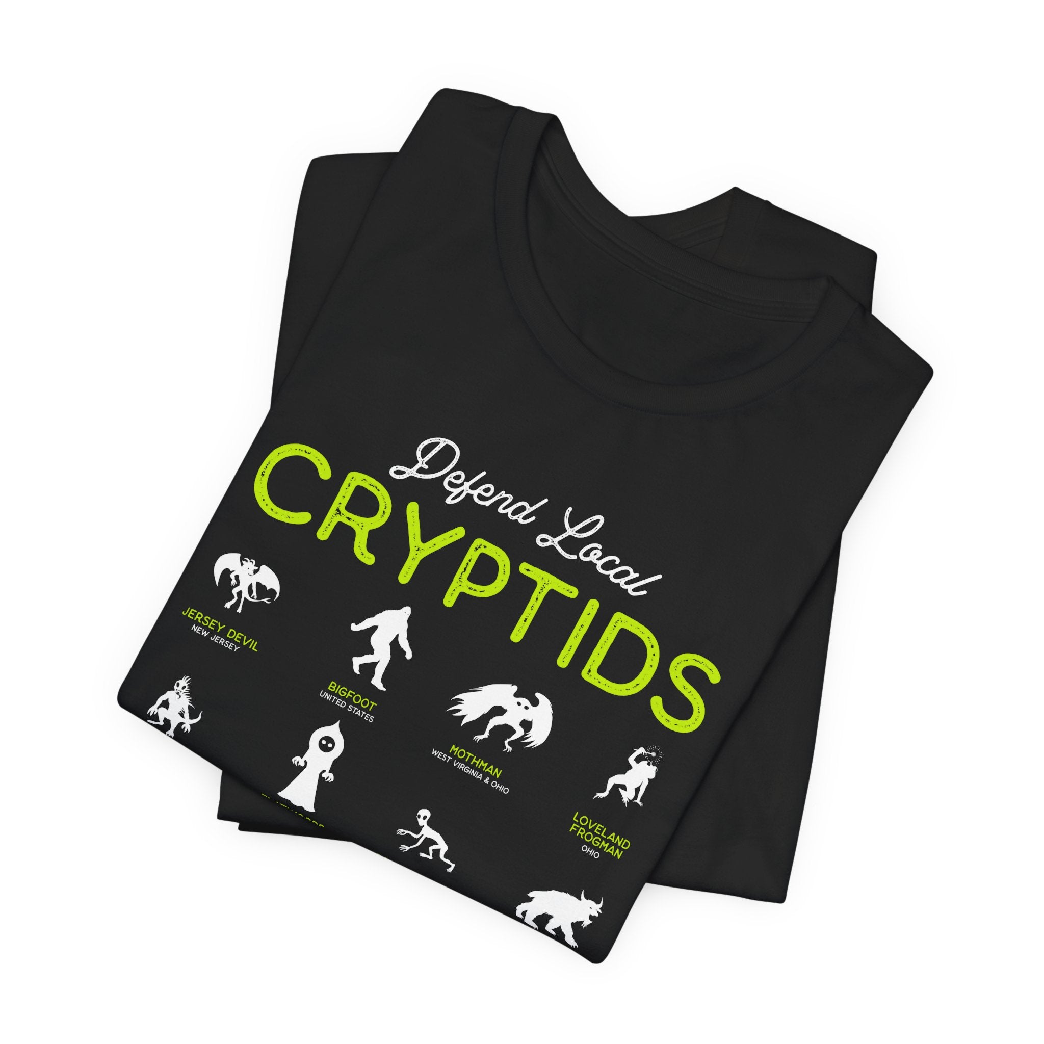 Cryptid Guide T-Shirt — "Defend Local Cryptids" Graphic Tee