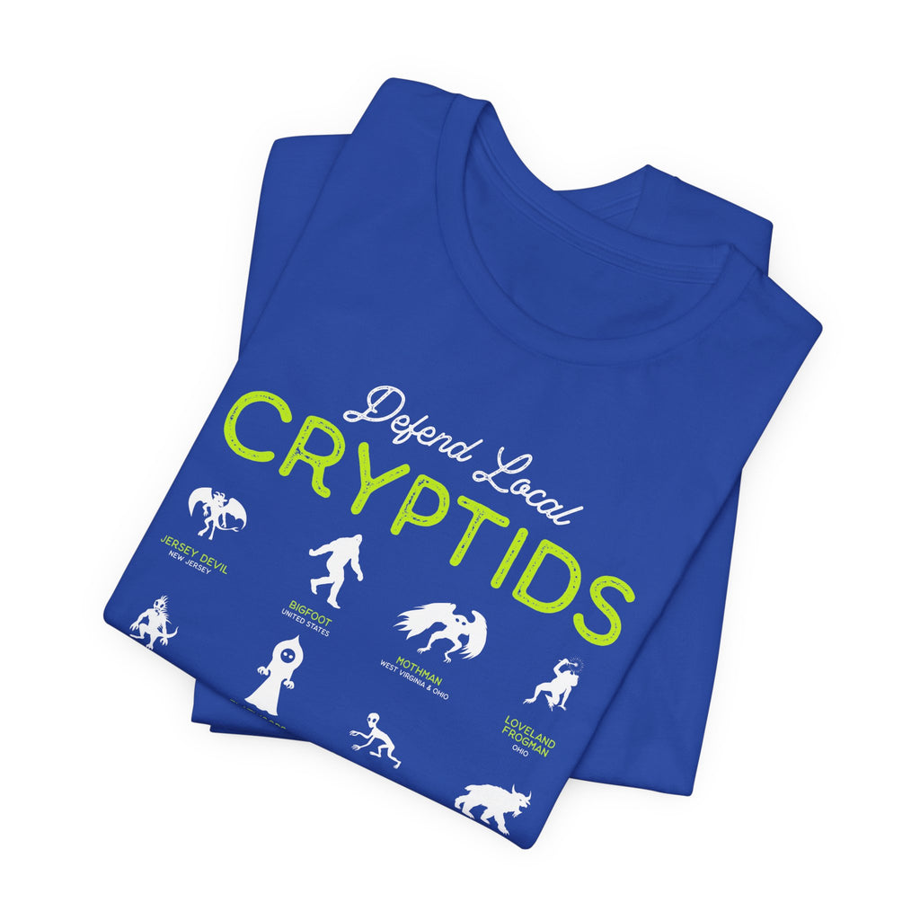 Cryptid Guide T-Shirt — "Defend Local Cryptids" Graphic Tee