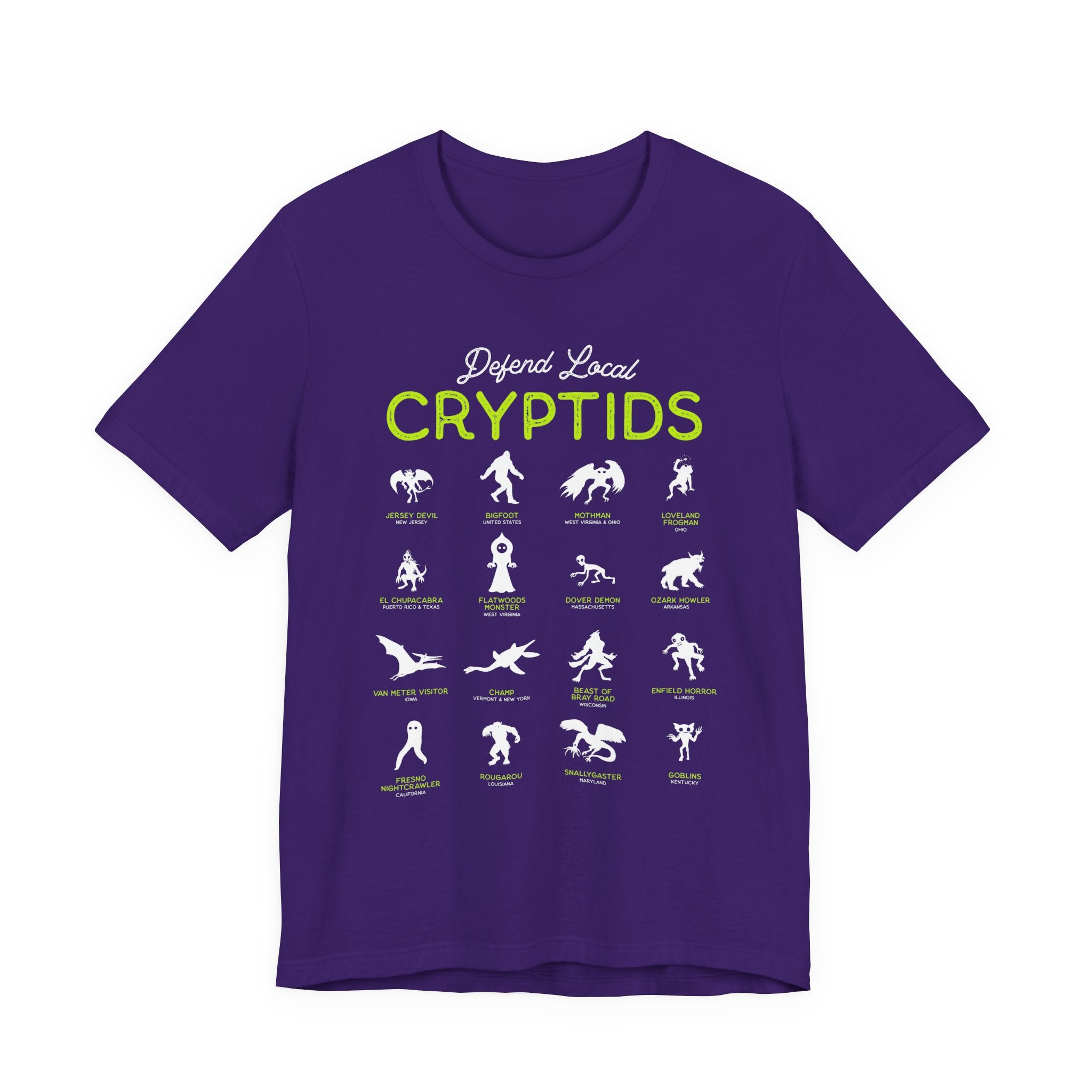 Cryptid Guide T-Shirt — "Defend Local Cryptids" Graphic Tee