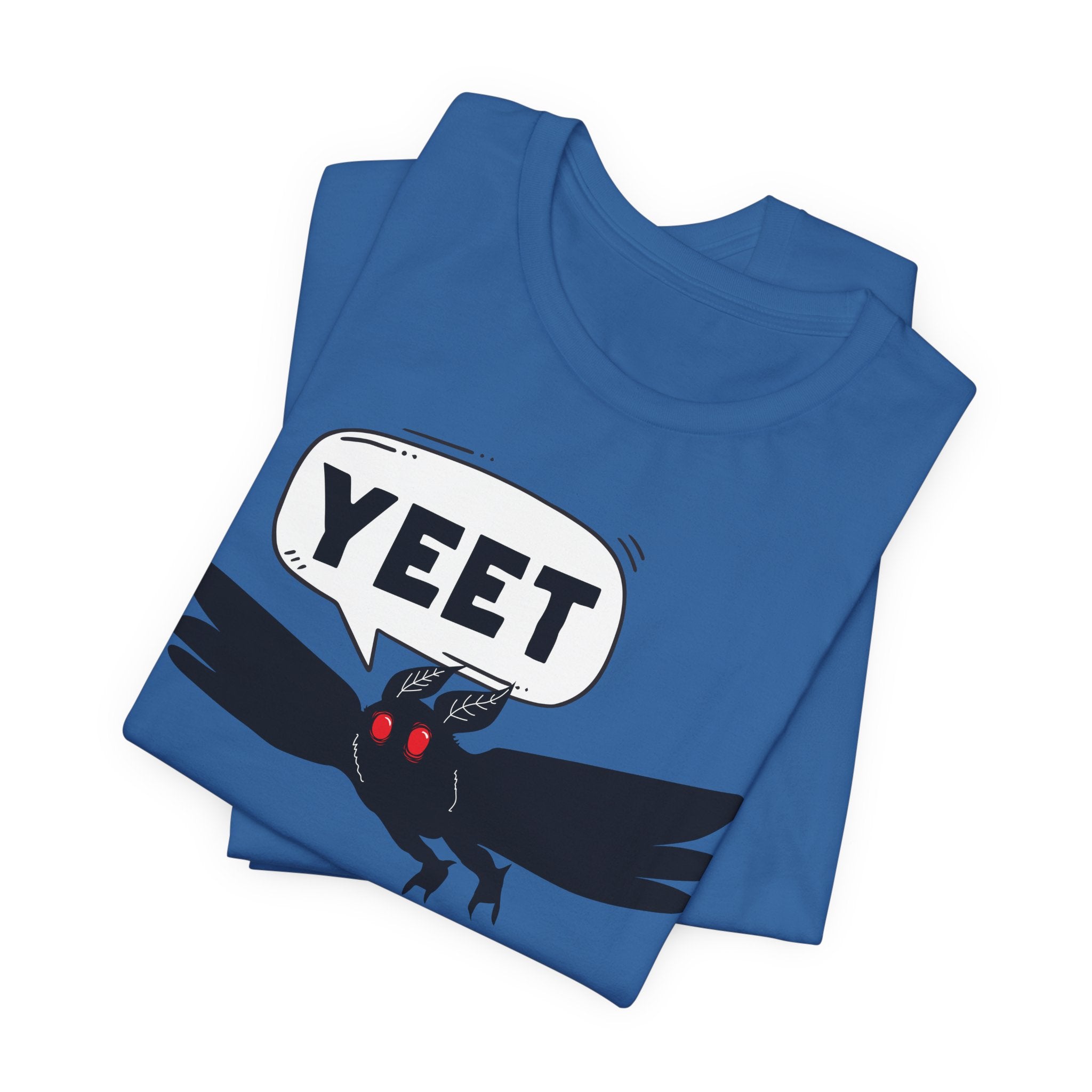 YEET Crow T-Shirt — Funny Gothic Raven Tee with Speech Bubble