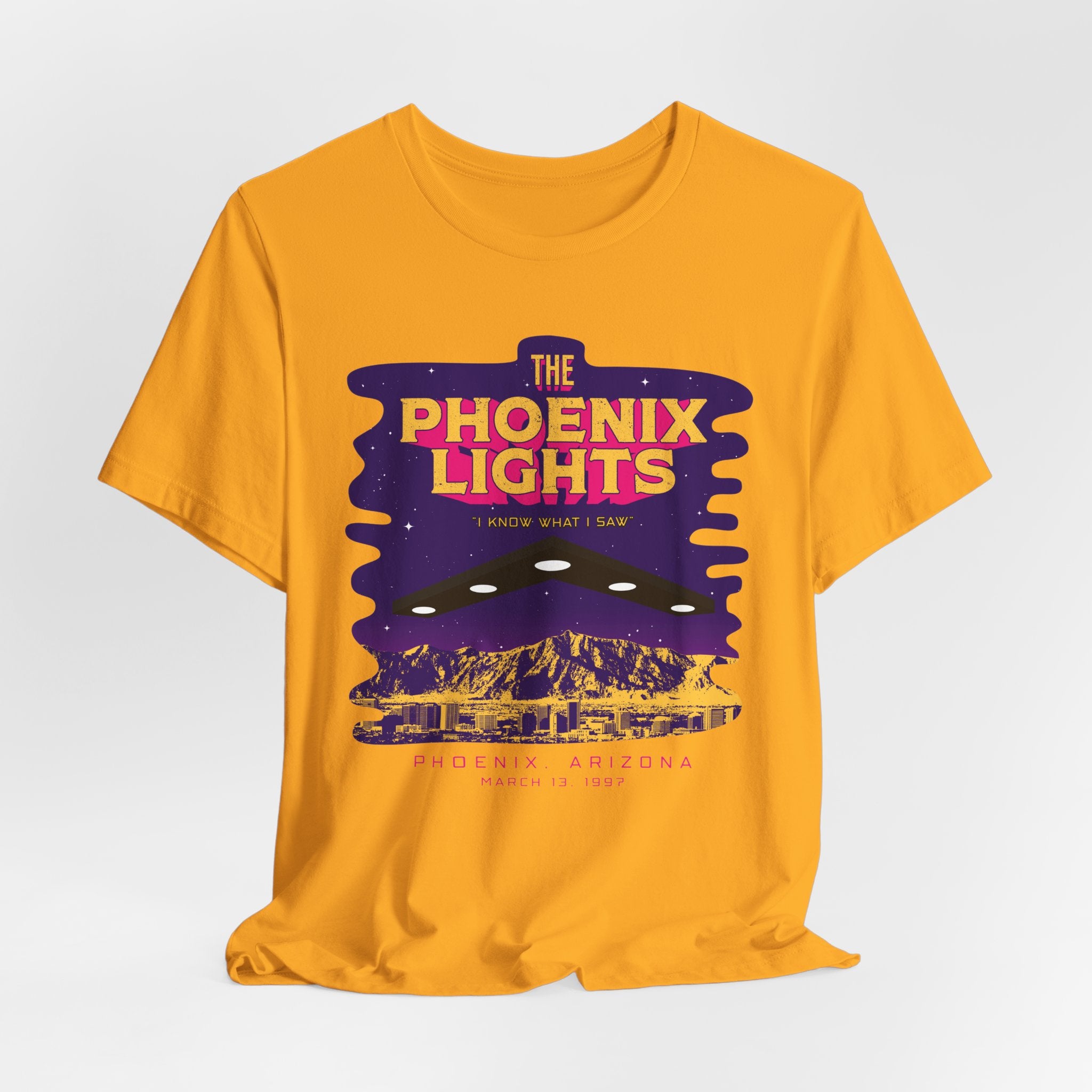 Phoenix Lights Tee — Vintage UFO Phoenix Arizona Night Sightings T-Shirt