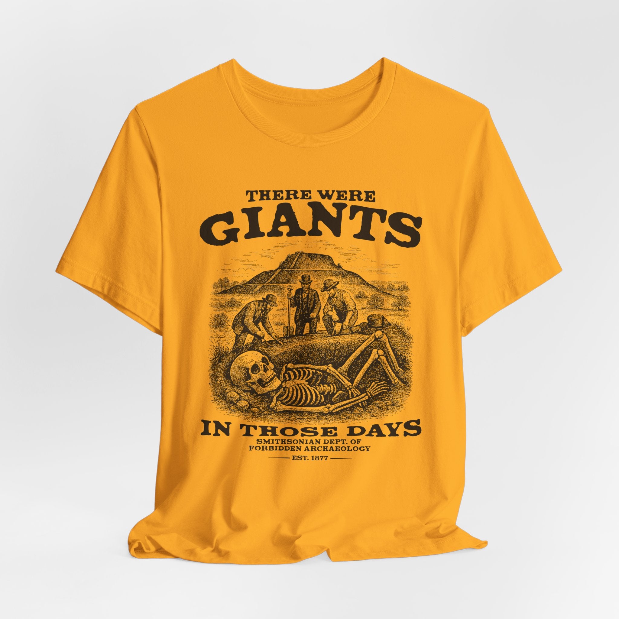 There Were Giants T-Shirt — Vintage Skeleton Illustration Tee
