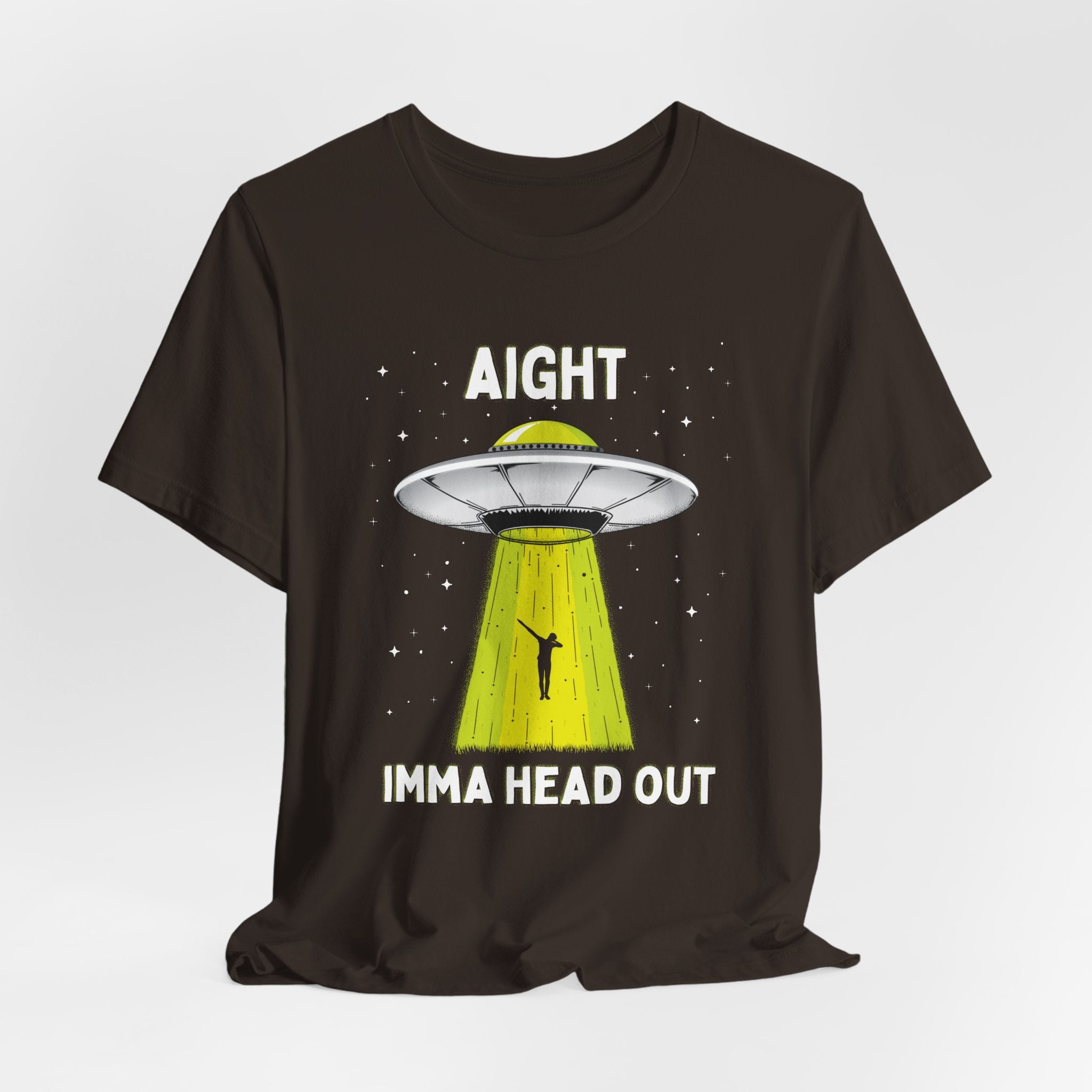Aight Imma Head Out UFO Tee — Funny Alien Abduction T‑Shirt