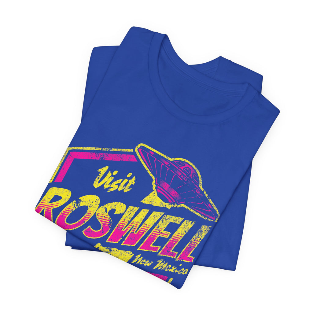 Visit Roswell Tee — Retro UFO Alien Abduction T-Shirt