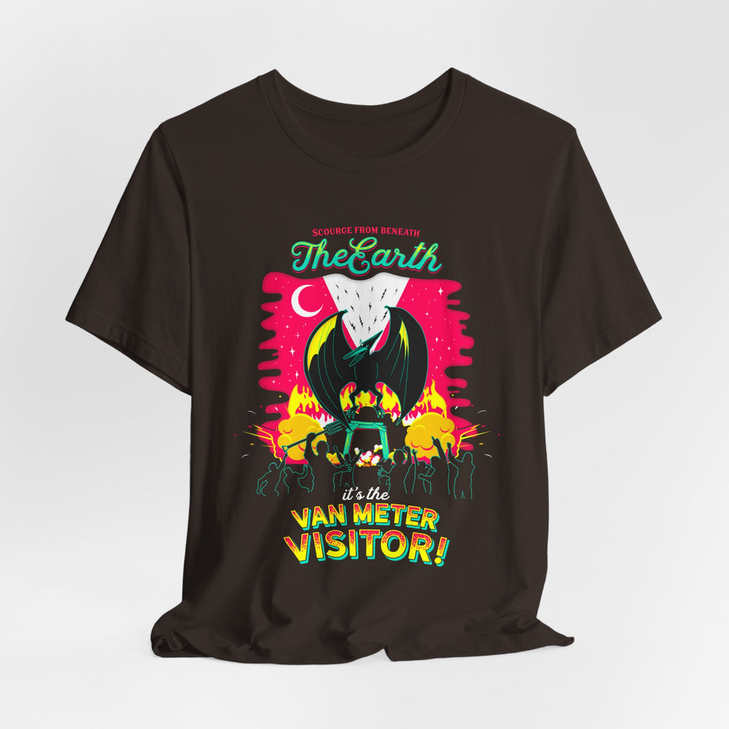 Alien Abduction Tee — "The Earth Is The Van Meter Visitor!" Retro Sci‑Fi Graphic T-Shirt