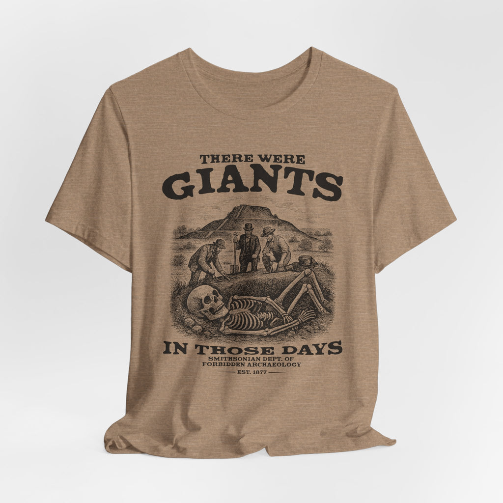 There Were Giants T-Shirt — Vintage Skeleton Illustration Tee