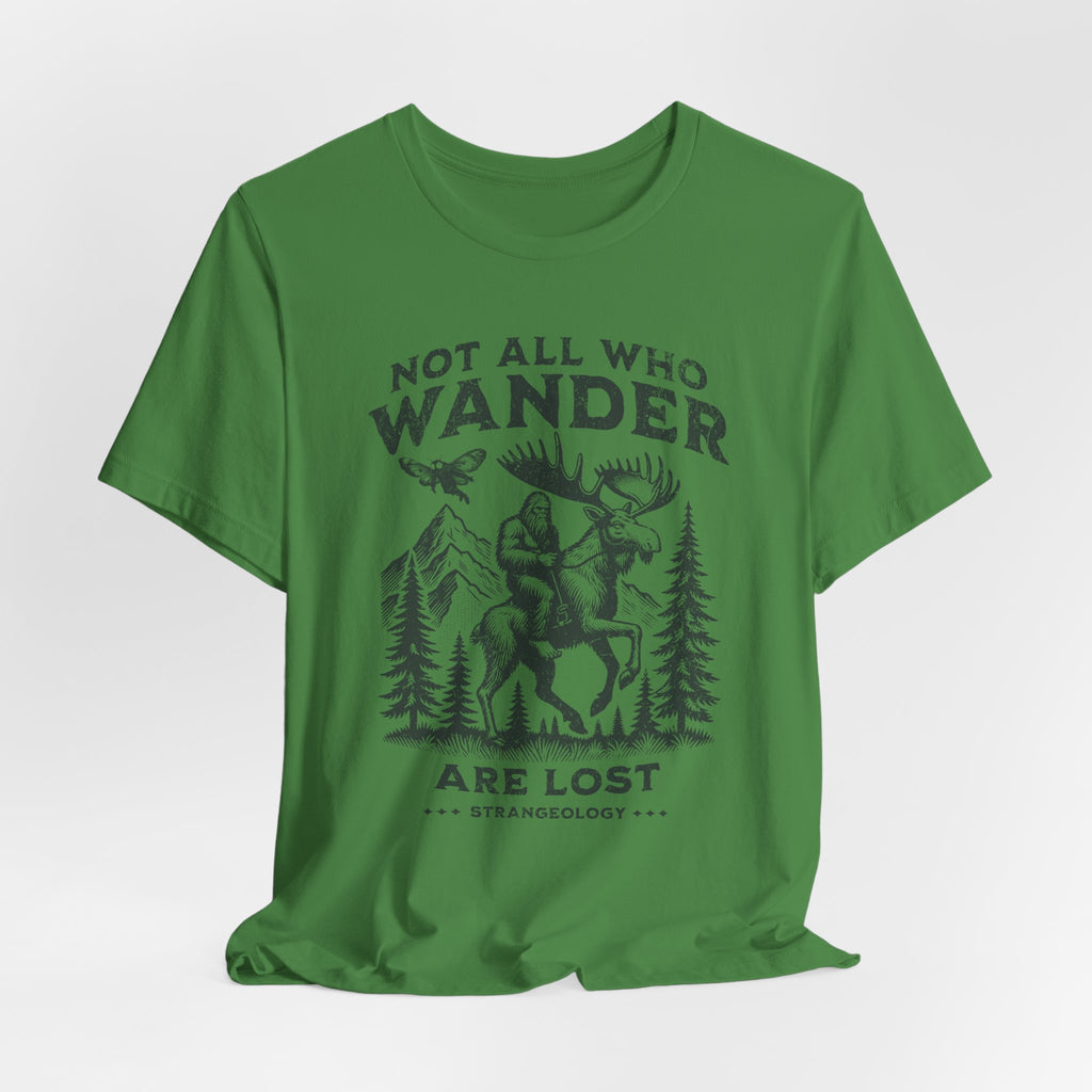 Not All Who Wander Are Lost T-Shirt – Rustic Moose & Mountains Adventure Tee