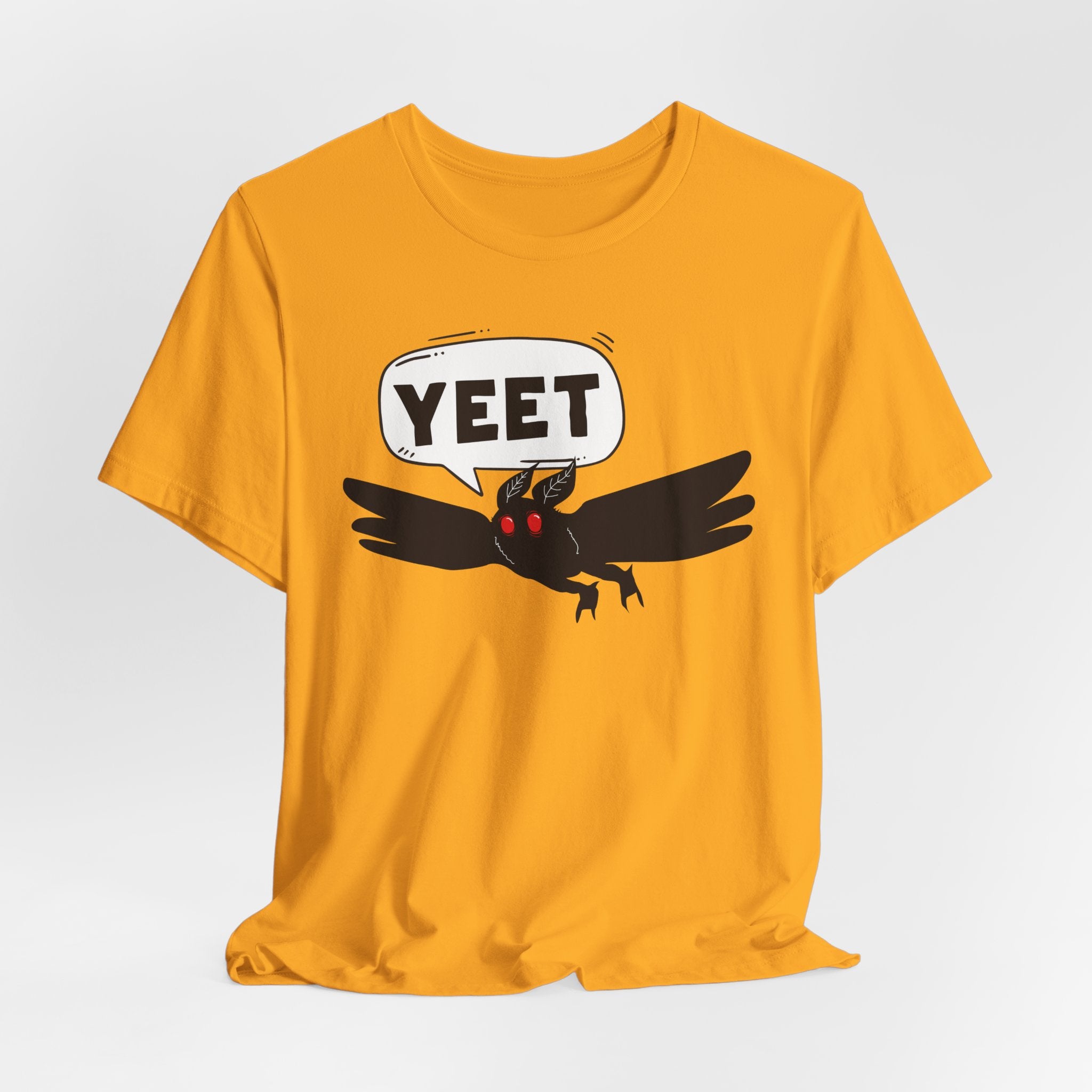YEET Crow T-Shirt — Funny Gothic Raven Tee with Speech Bubble