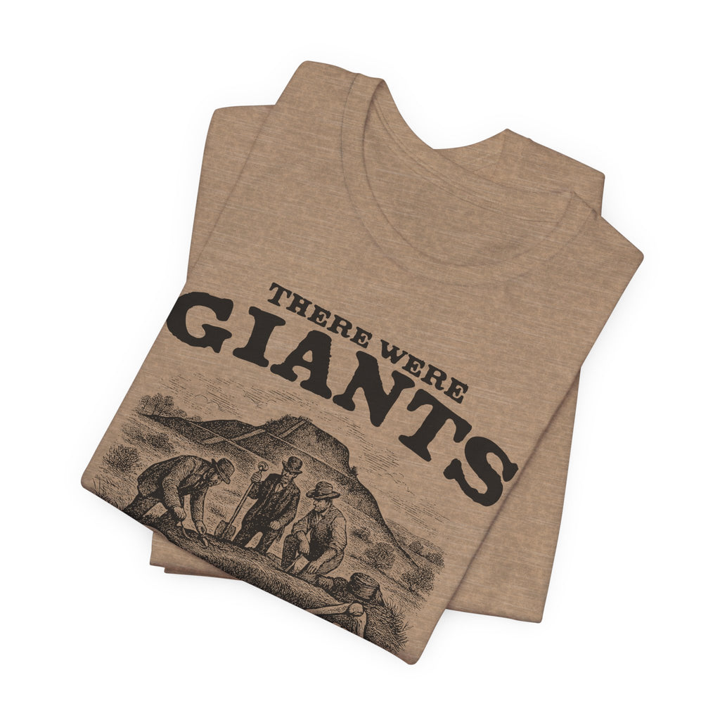 There Were Giants T-Shirt — Vintage Skeleton Illustration Tee
