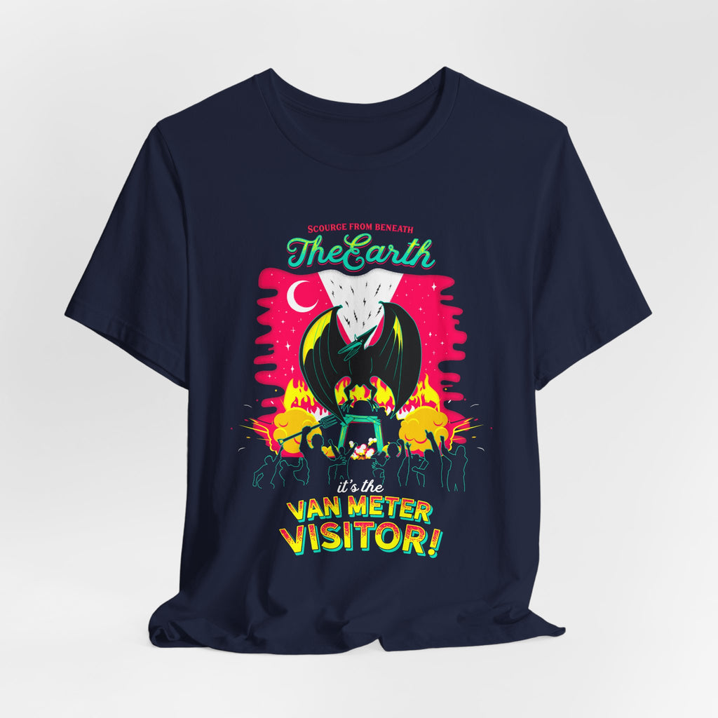 Alien Abduction Tee — "The Earth Is The Van Meter Visitor!" Retro Sci‑Fi Graphic T-Shirt