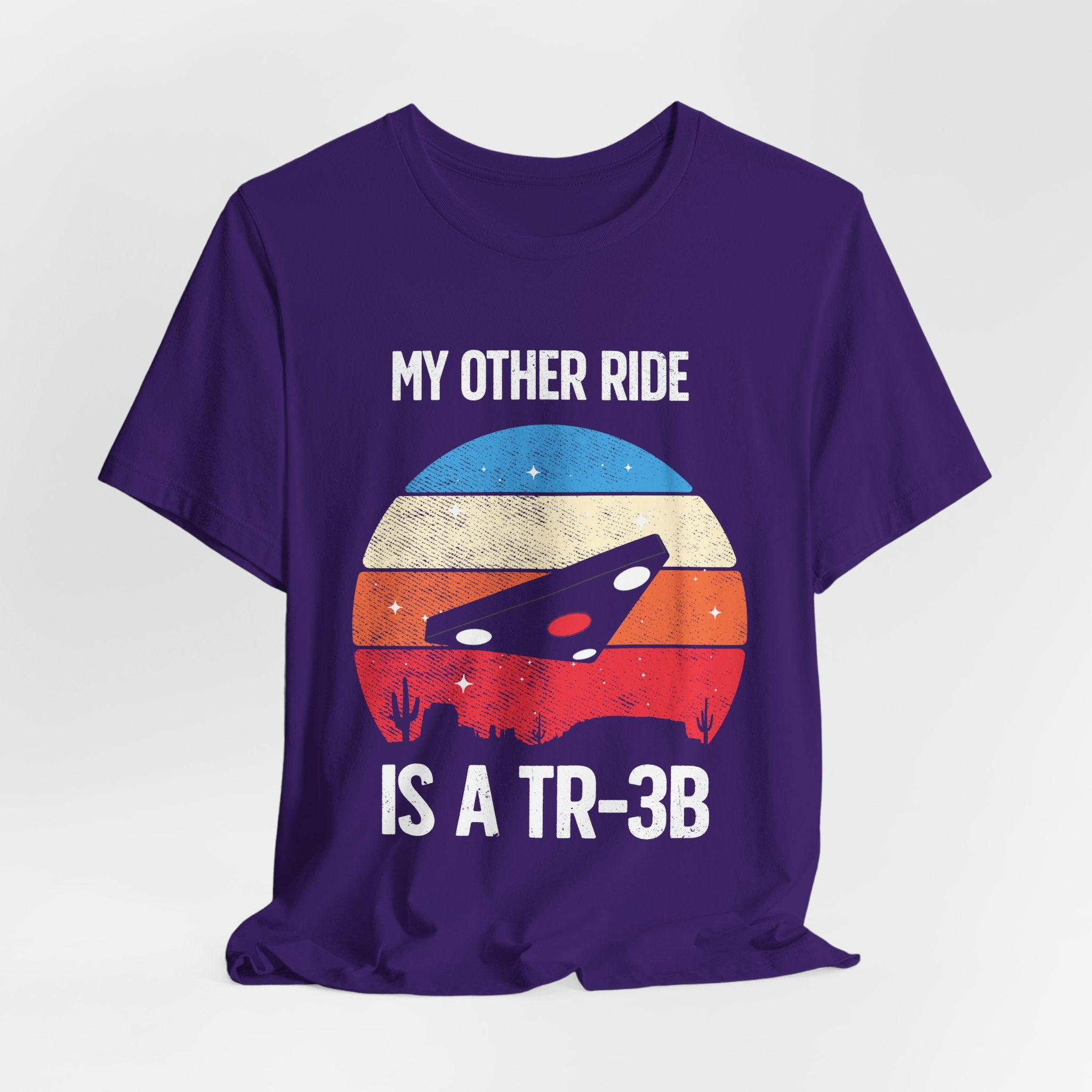 UFO Graphic Tee - "My Other Ride Is A TR-3B" Retro Alien T‑Shirt