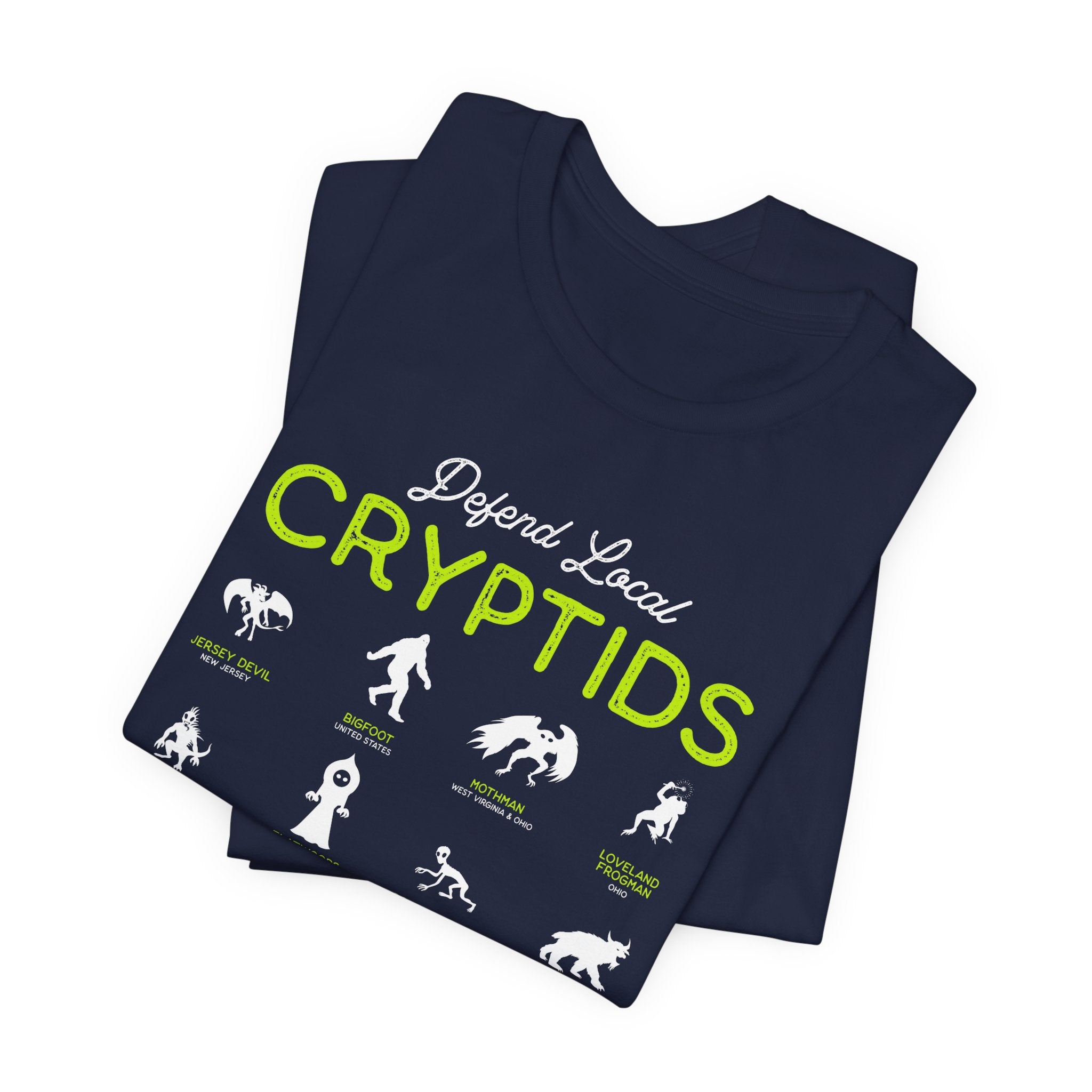 Cryptid Guide T-Shirt — "Defend Local Cryptids" Graphic Tee