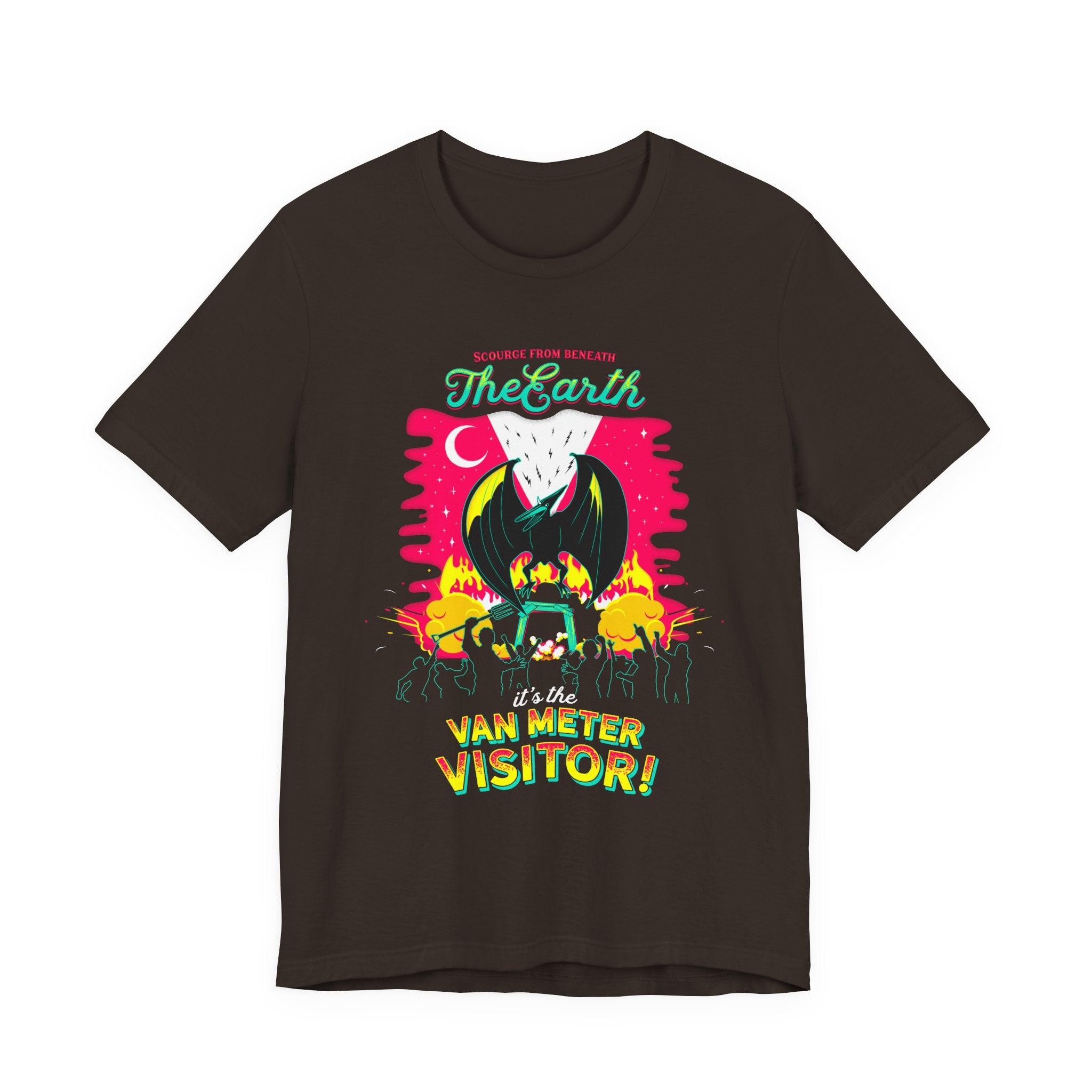 Alien Abduction Tee — "The Earth Is The Van Meter Visitor!" Retro Sci‑Fi Graphic T-Shirt