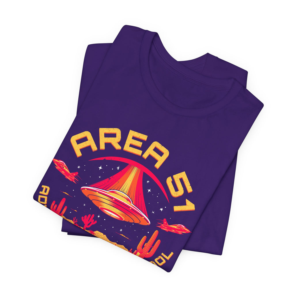 Area 51 Advanced Flight School T‑Shirt — Retro UFO Desert Graphic Tee