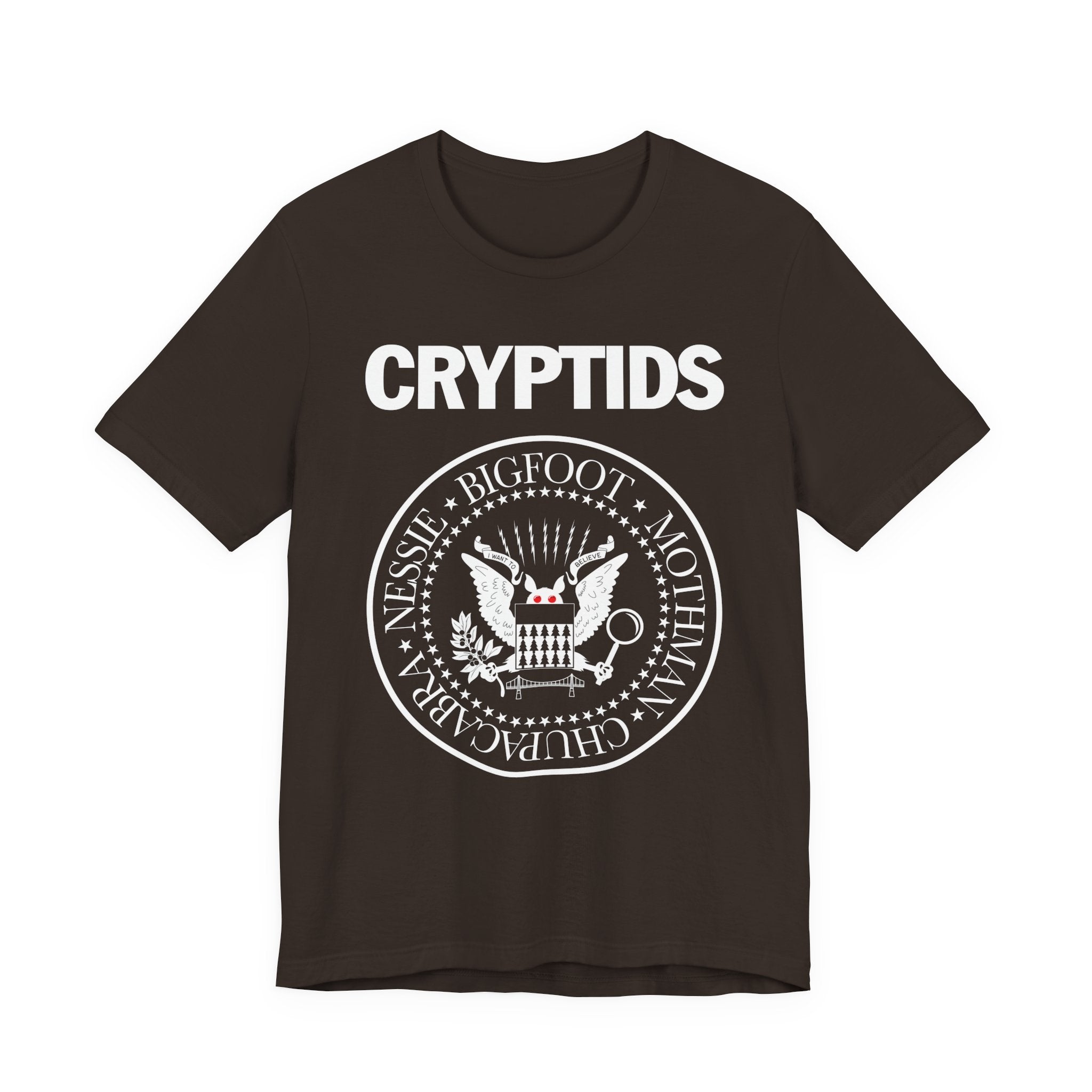Cryptids PUNK Tee — Bigfoot, Nessie, Mothman & Chupacabra Graphic Shirt