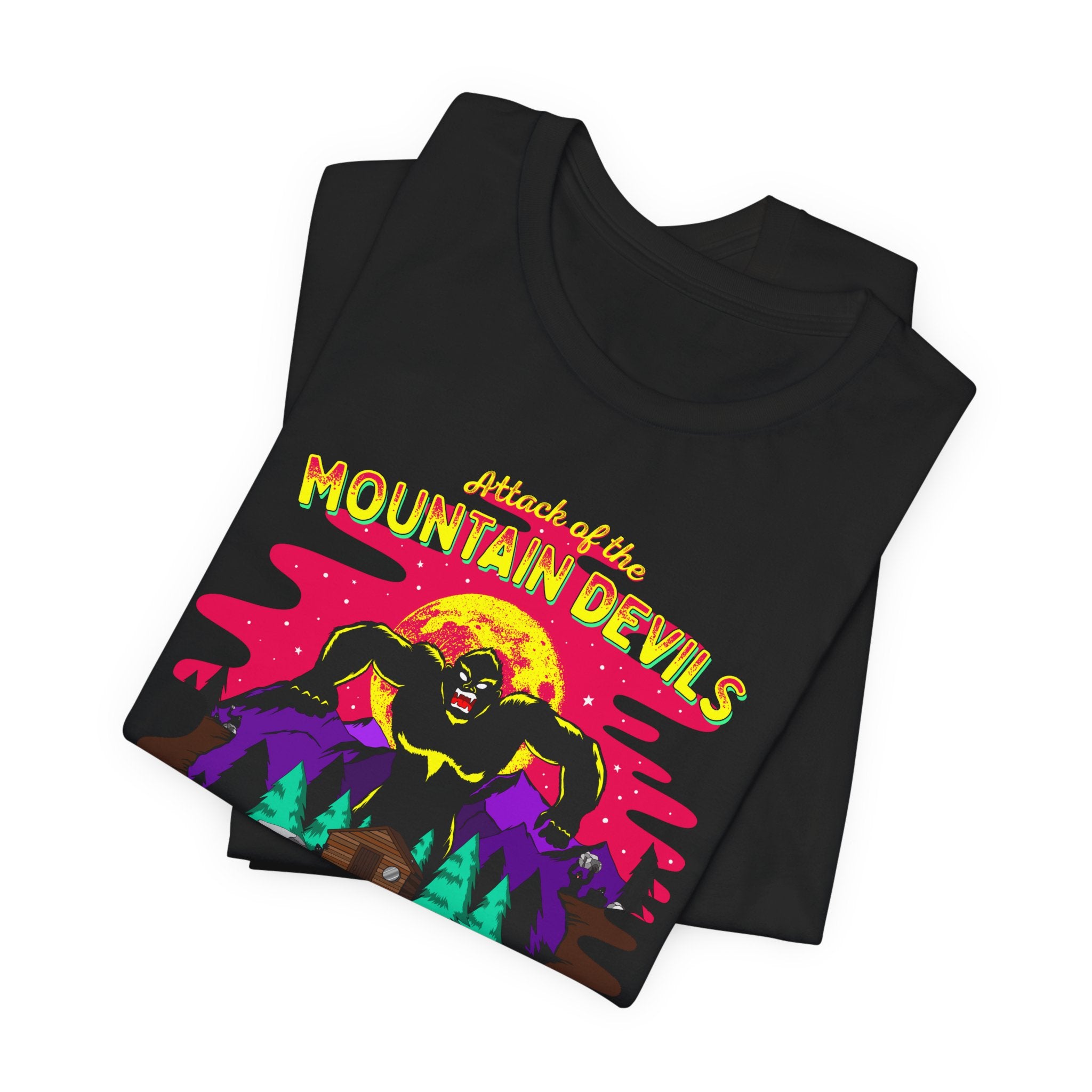 Bigfoot of Ape Canyon Tee — Retro Mountain Devils Sasquatch T‑Shirt
