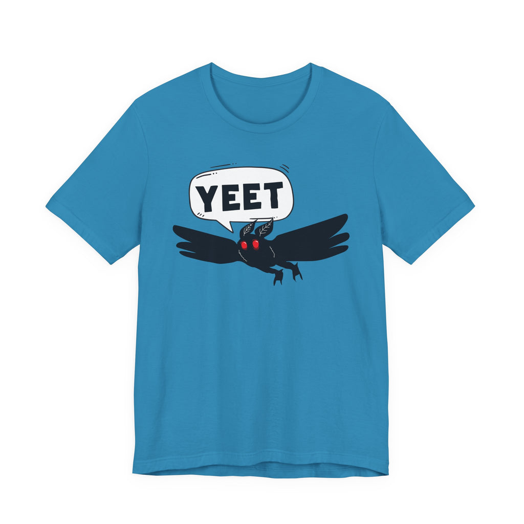 YEET Crow T-Shirt — Funny Gothic Raven Tee with Speech Bubble
