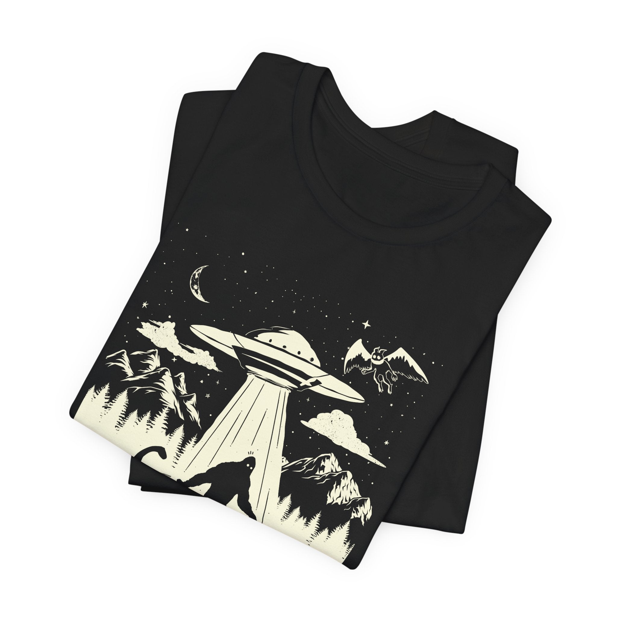 We Out Here Cryptids UFO T-Shirt