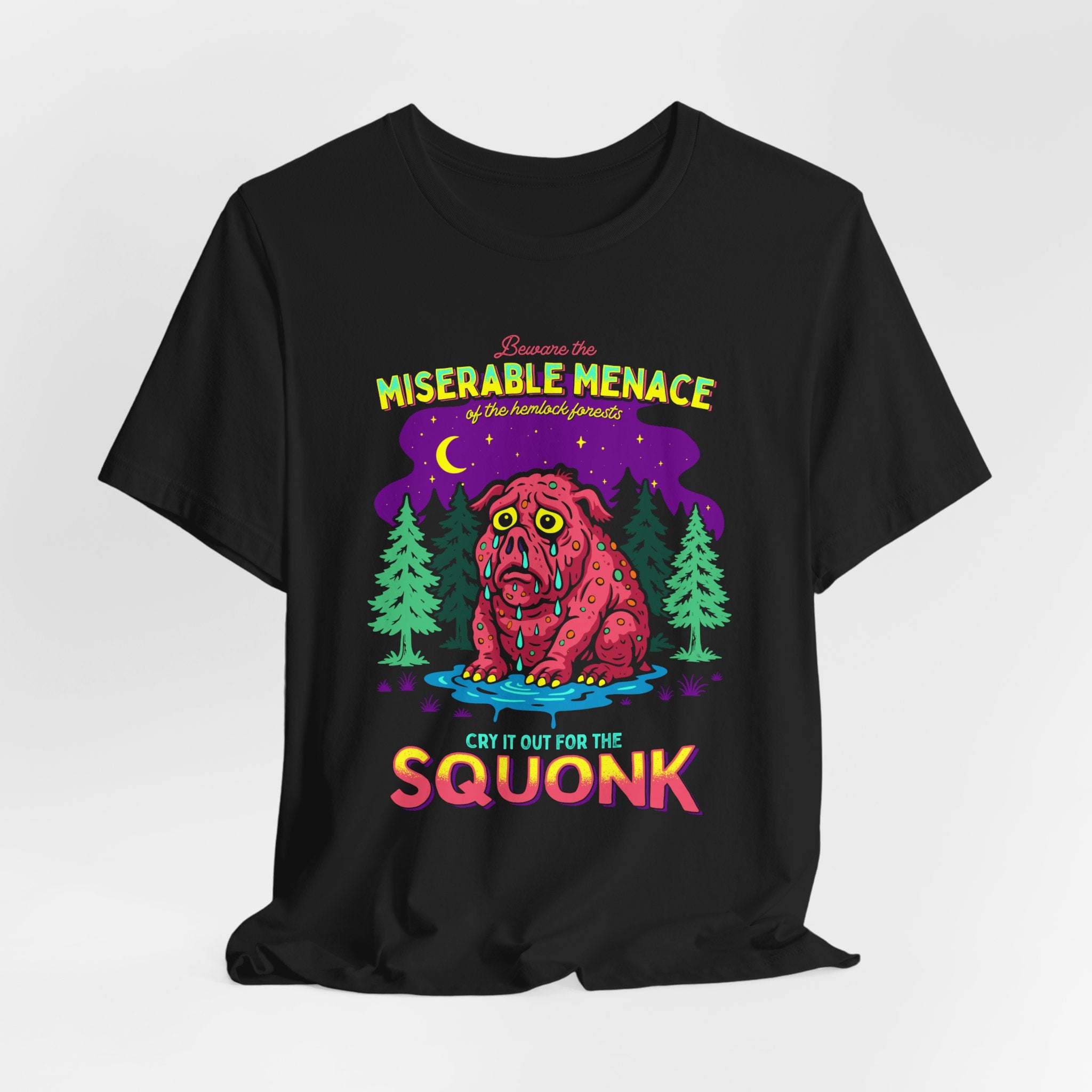 Miserable Menace 'Squonk' Graphic Tee — Cute Creepy Forest Creature T-Shirt