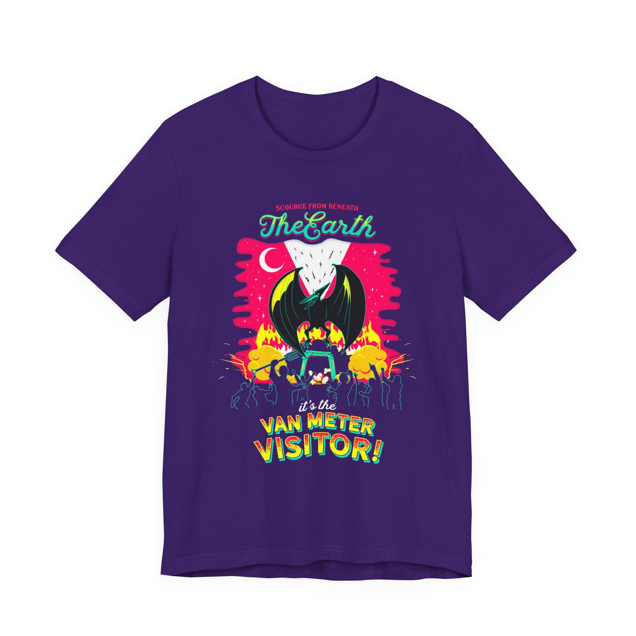 Alien Abduction Tee — "The Earth Is The Van Meter Visitor!" Retro Sci‑Fi Graphic T-Shirt