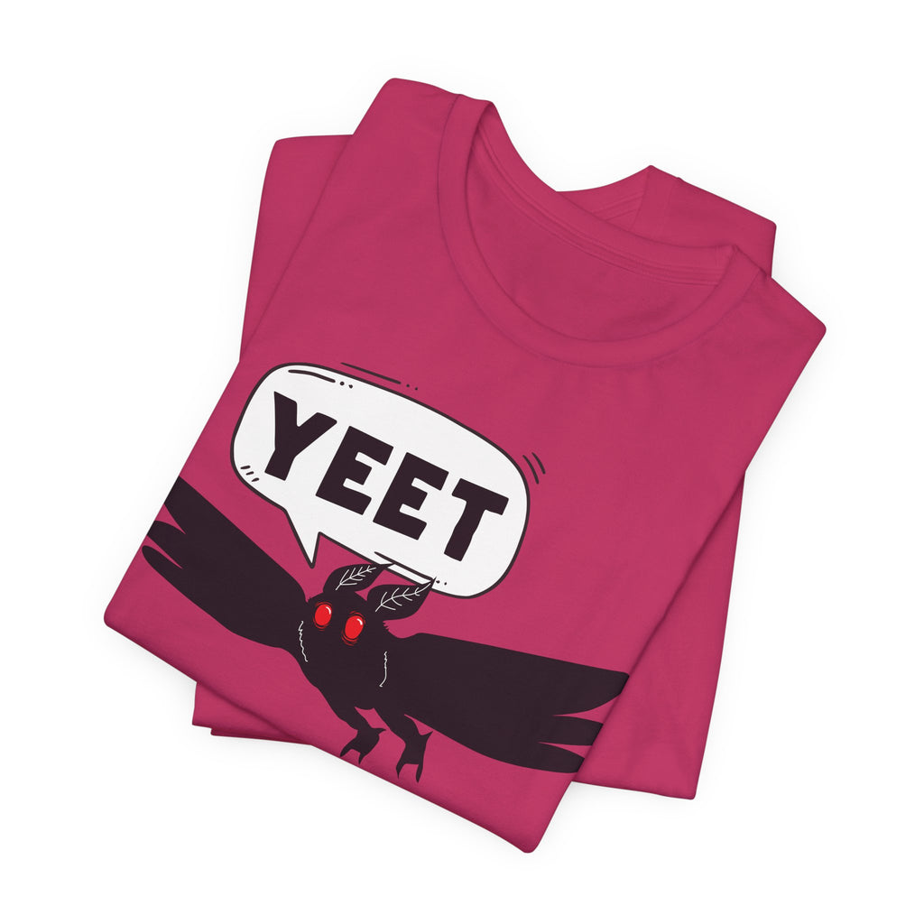 YEET Crow T-Shirt — Funny Gothic Raven Tee with Speech Bubble