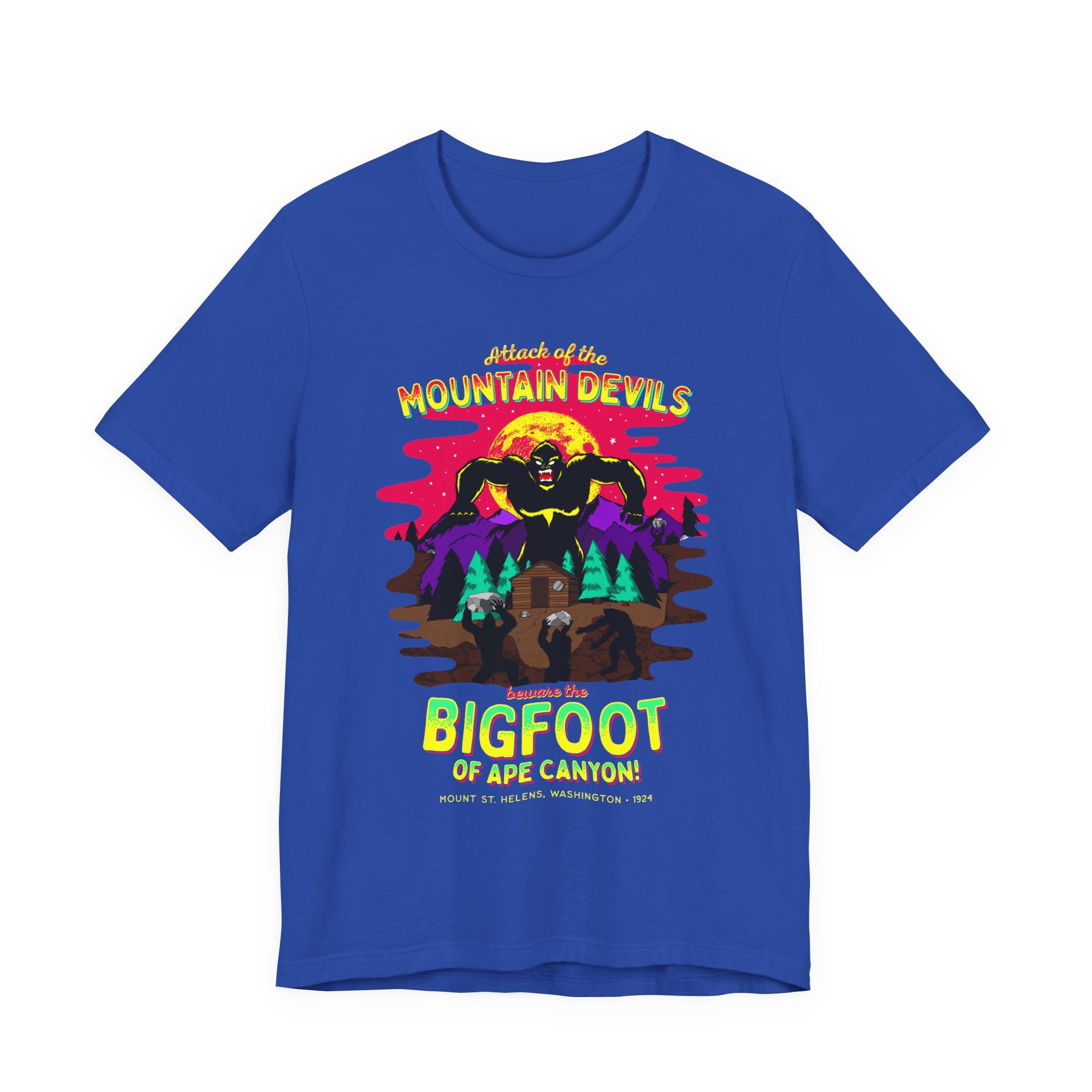 Bigfoot of Ape Canyon Tee — Retro Mountain Devils Sasquatch T‑Shirt