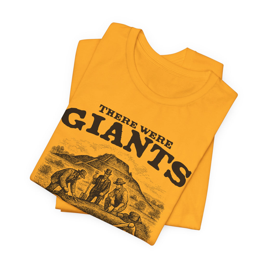There Were Giants T-Shirt — Vintage Skeleton Illustration Tee