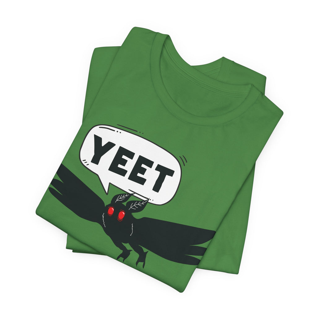 YEET Crow T-Shirt — Funny Gothic Raven Tee with Speech Bubble