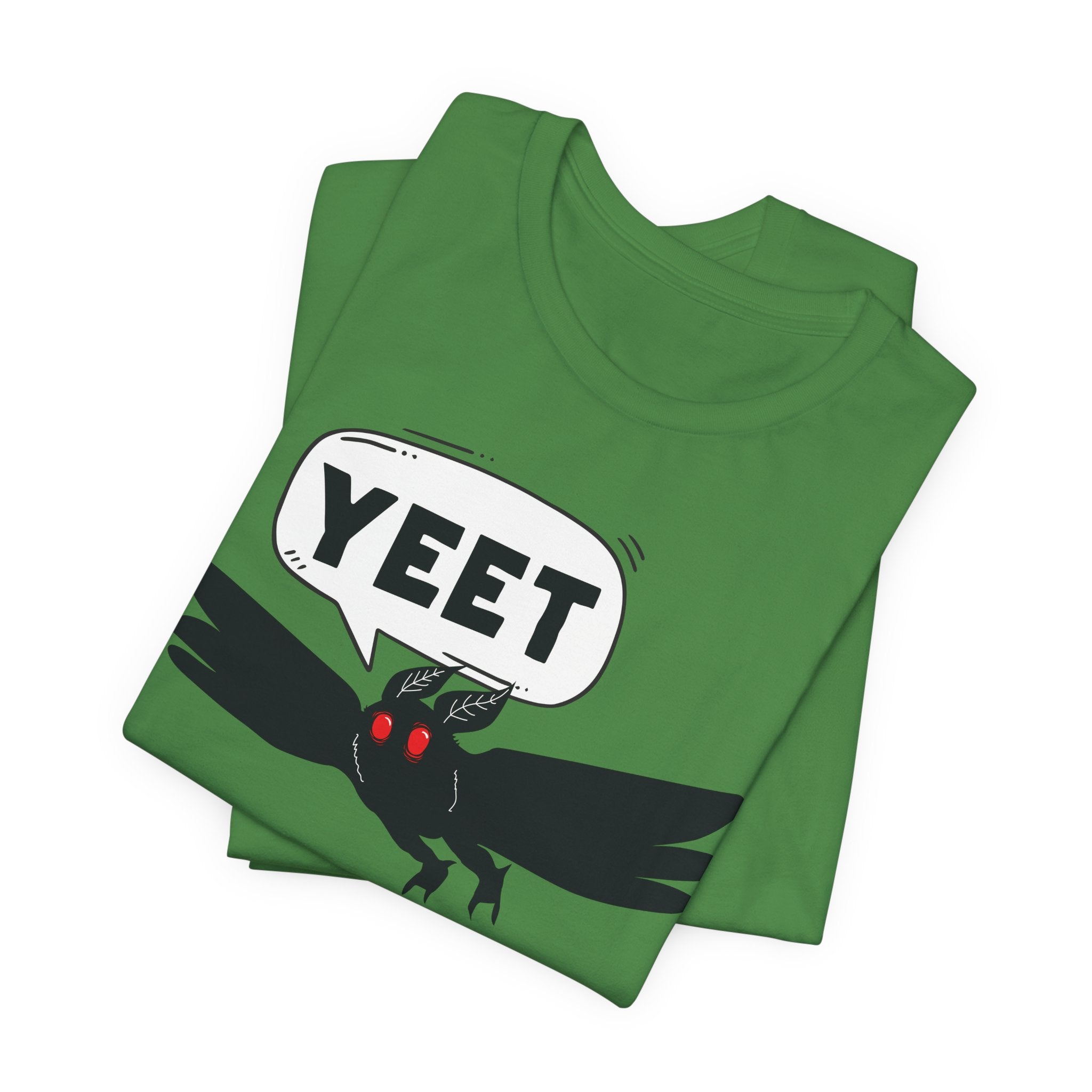 YEET Crow T-Shirt — Funny Gothic Raven Tee with Speech Bubble