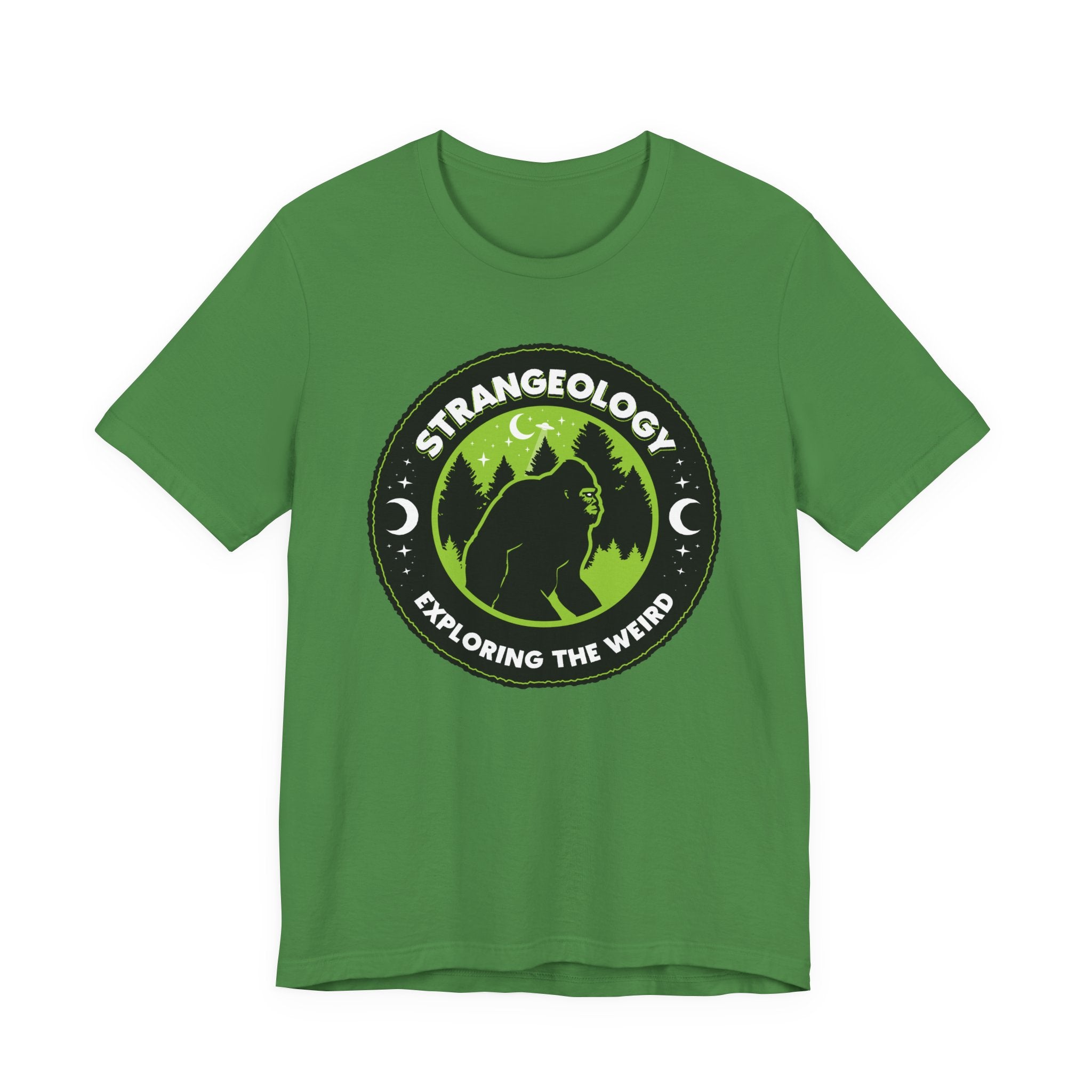 Strangeology Tee — "Exploring the Weird" Bigfoot Cryptid T-Shirt