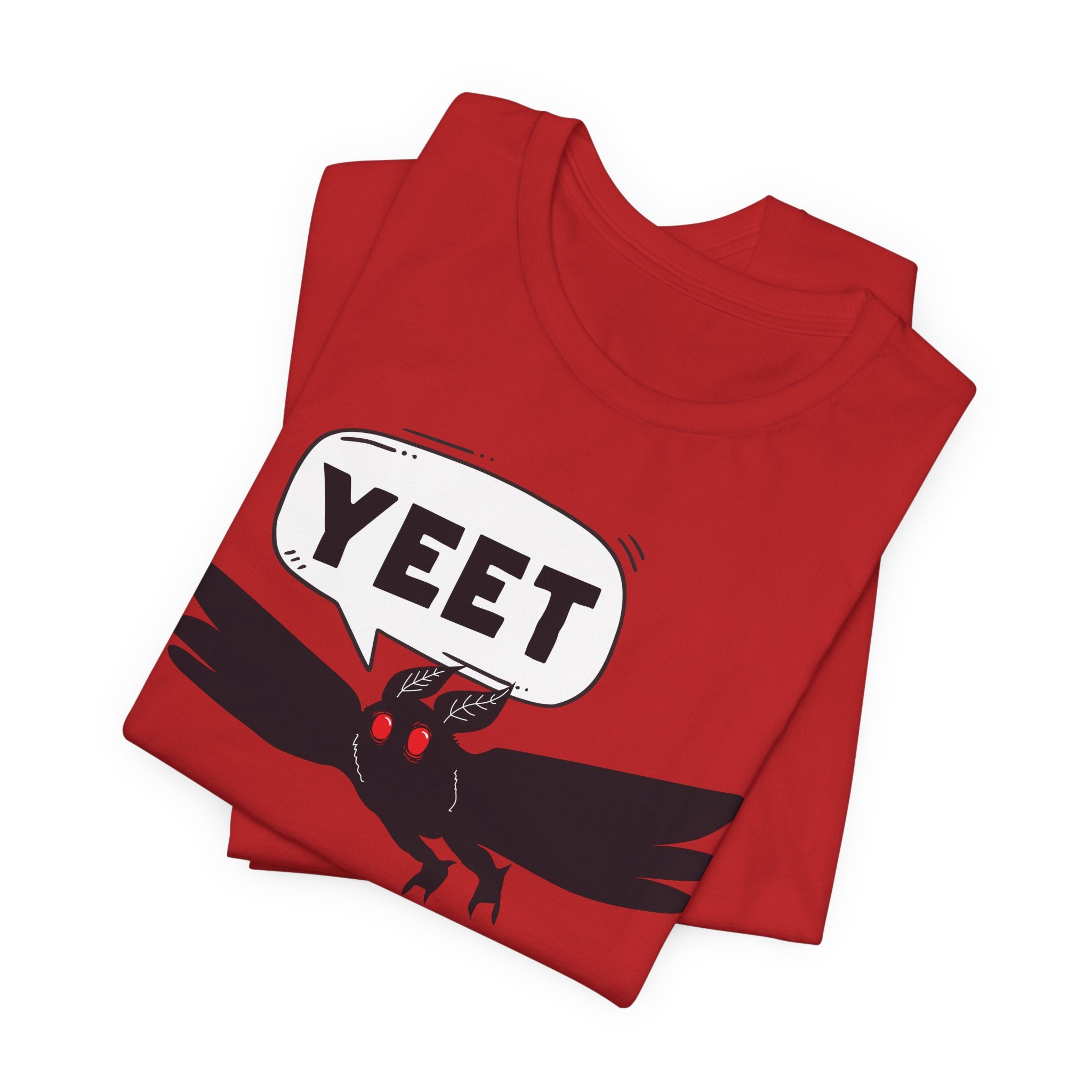YEET Crow T-Shirt — Funny Gothic Raven Tee with Speech Bubble