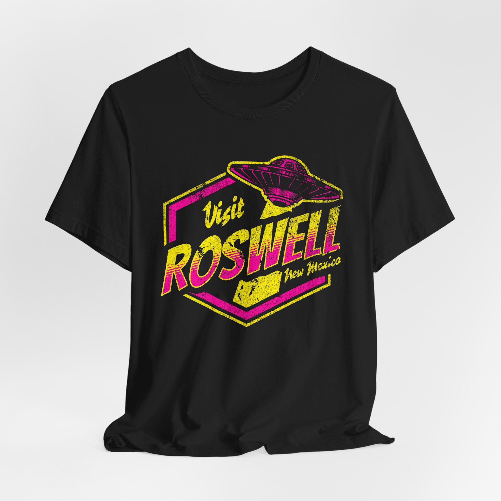 Visit Roswell Tee — Retro UFO Alien Abduction T-Shirt