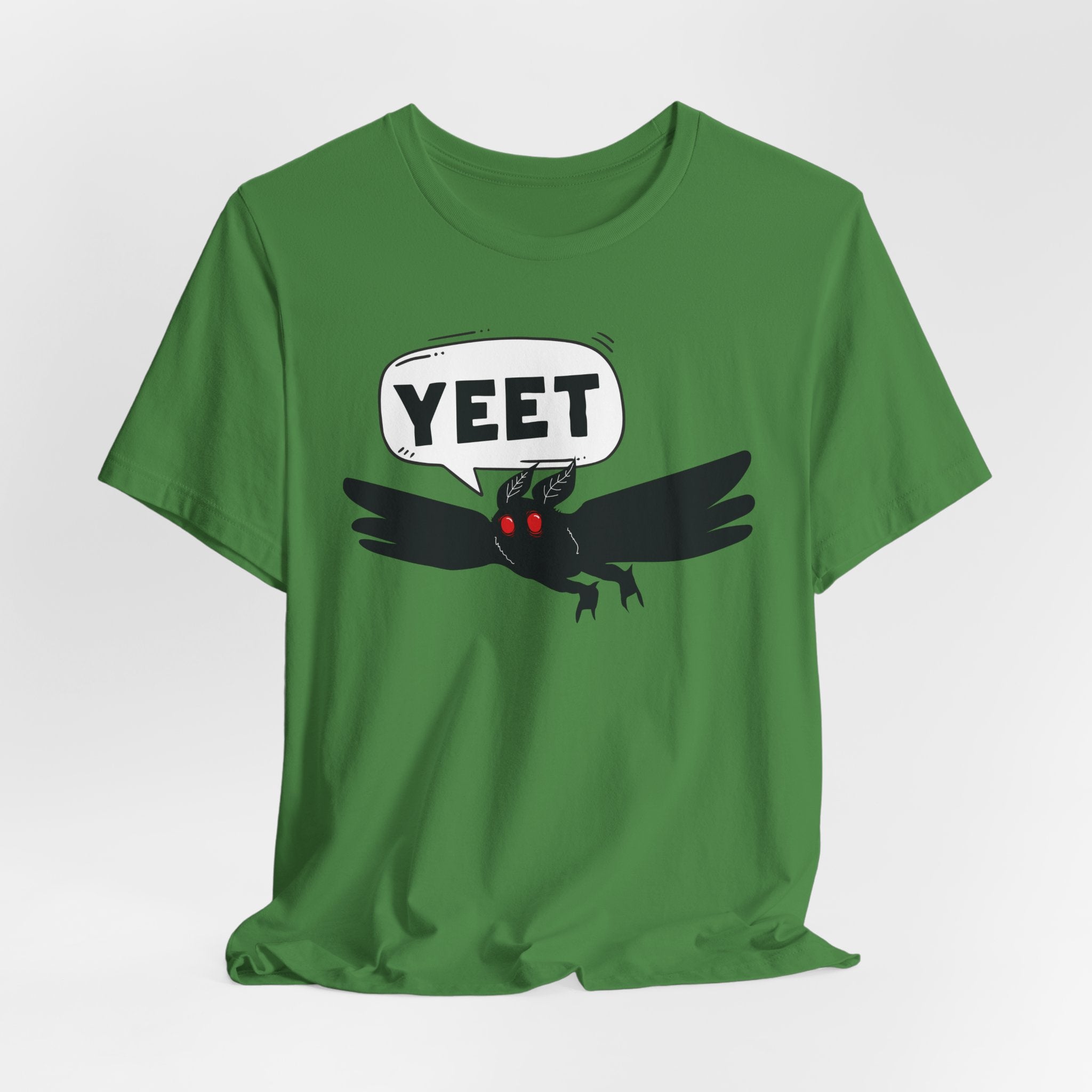 YEET Crow T-Shirt — Funny Gothic Raven Tee with Speech Bubble