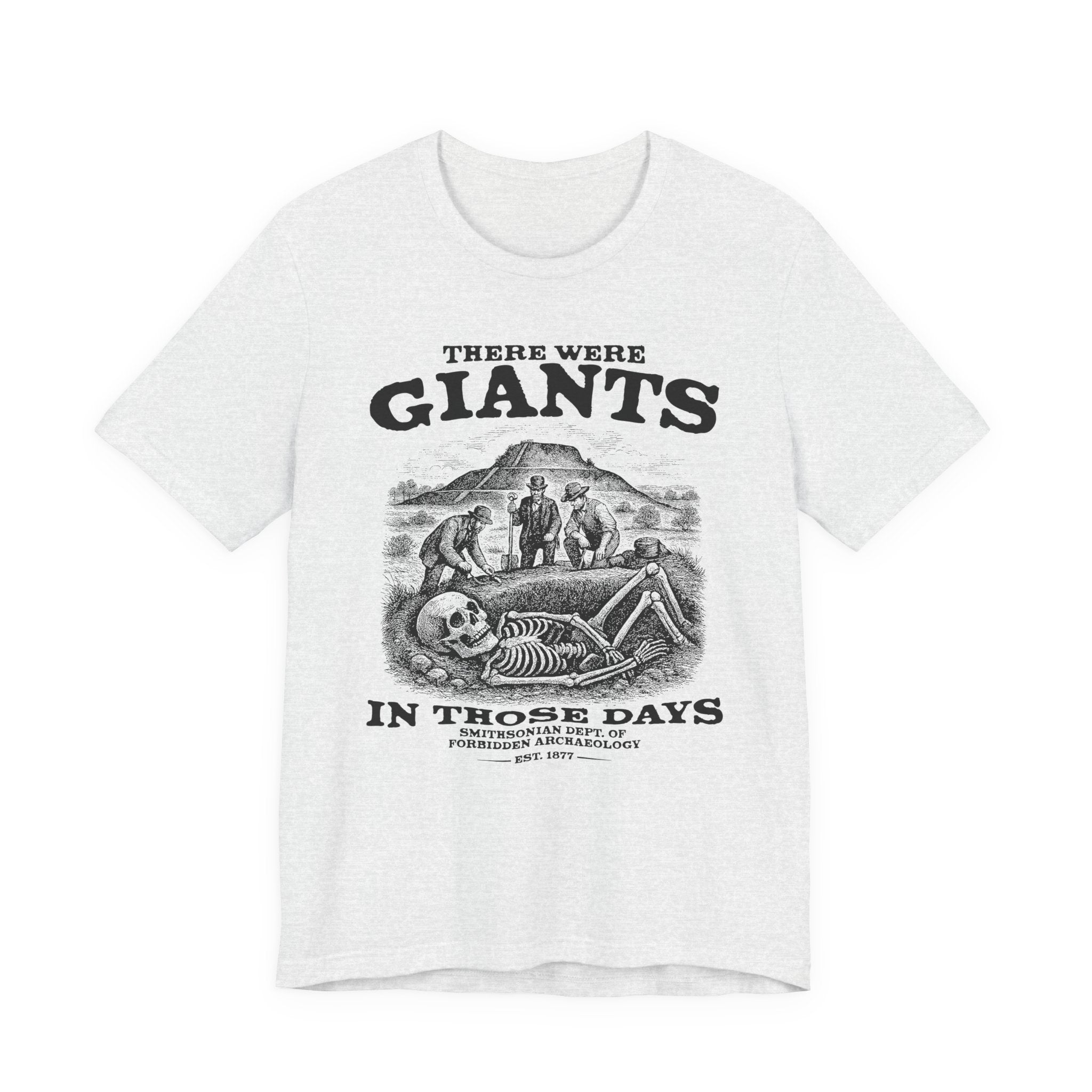 There Were Giants T-Shirt — Vintage Skeleton Illustration Tee