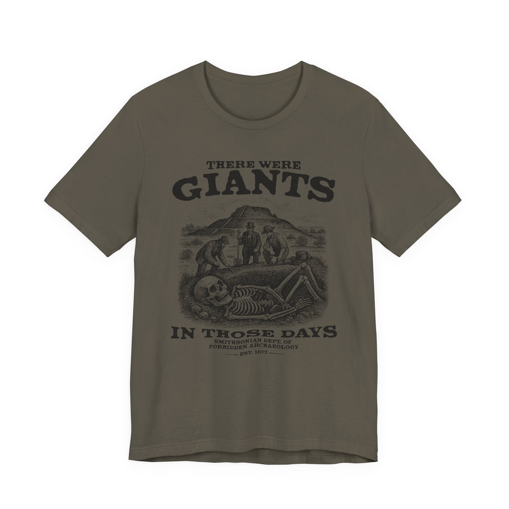 There Were Giants T-Shirt — Vintage Skeleton Illustration Tee