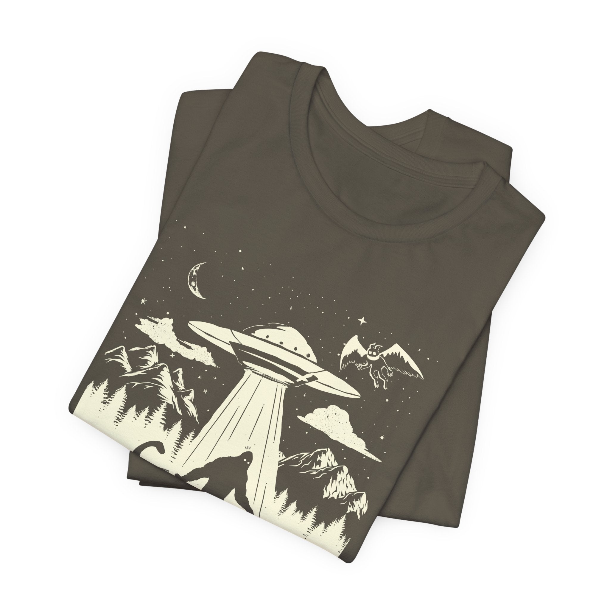 We Out Here Cryptids UFO T-Shirt