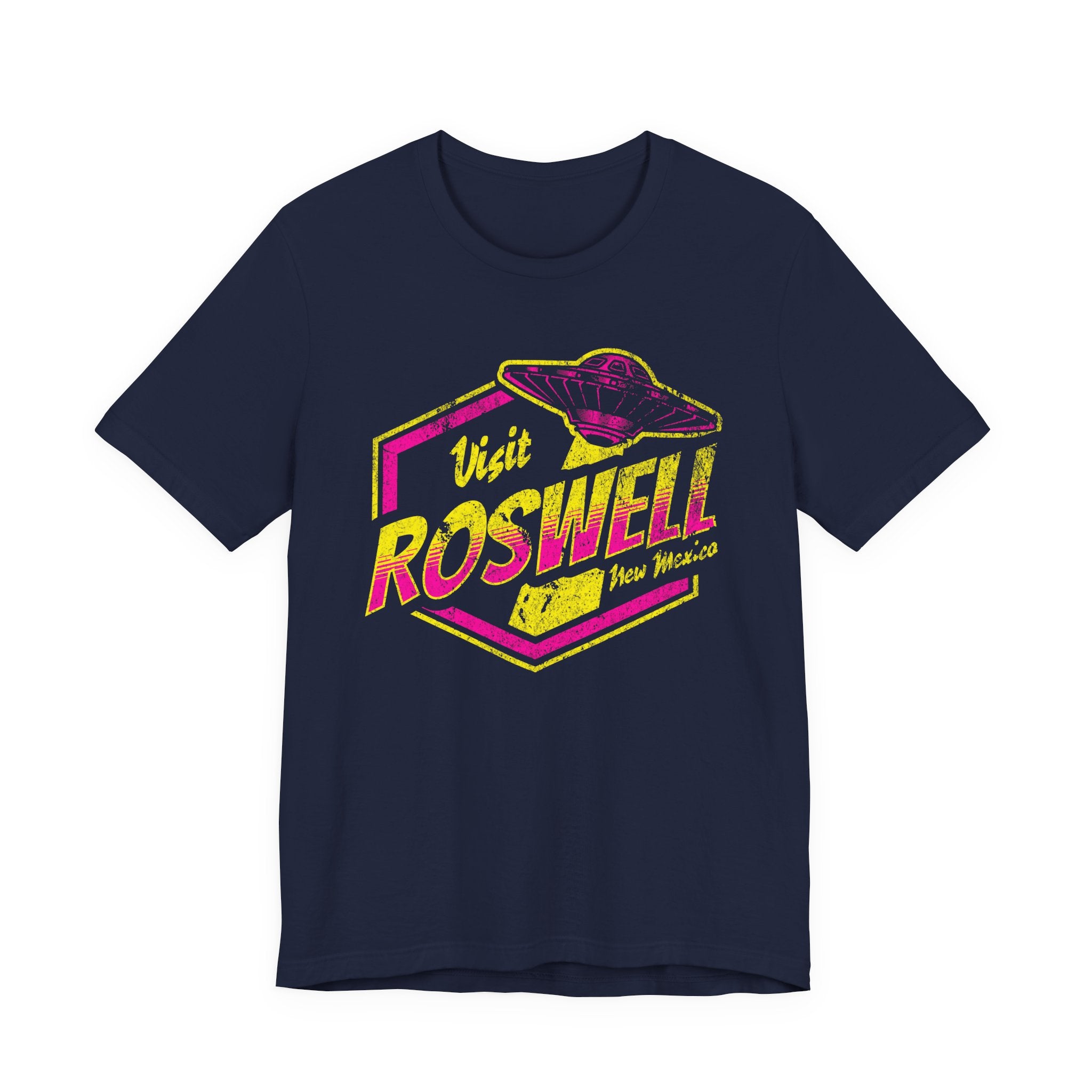 Visit Roswell Tee — Retro UFO Alien Abduction T-Shirt