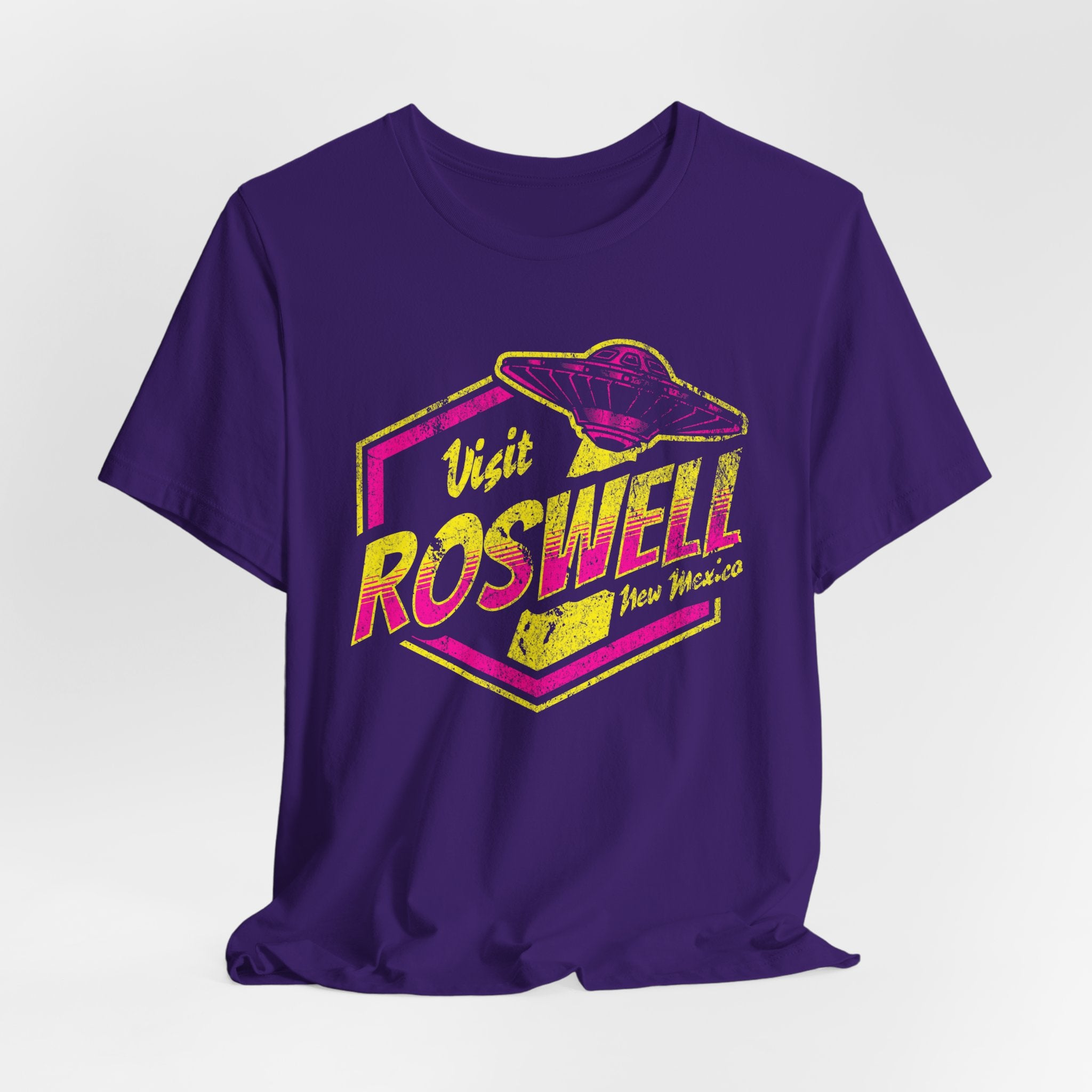 Visit Roswell Tee — Retro UFO Alien Abduction T-Shirt
