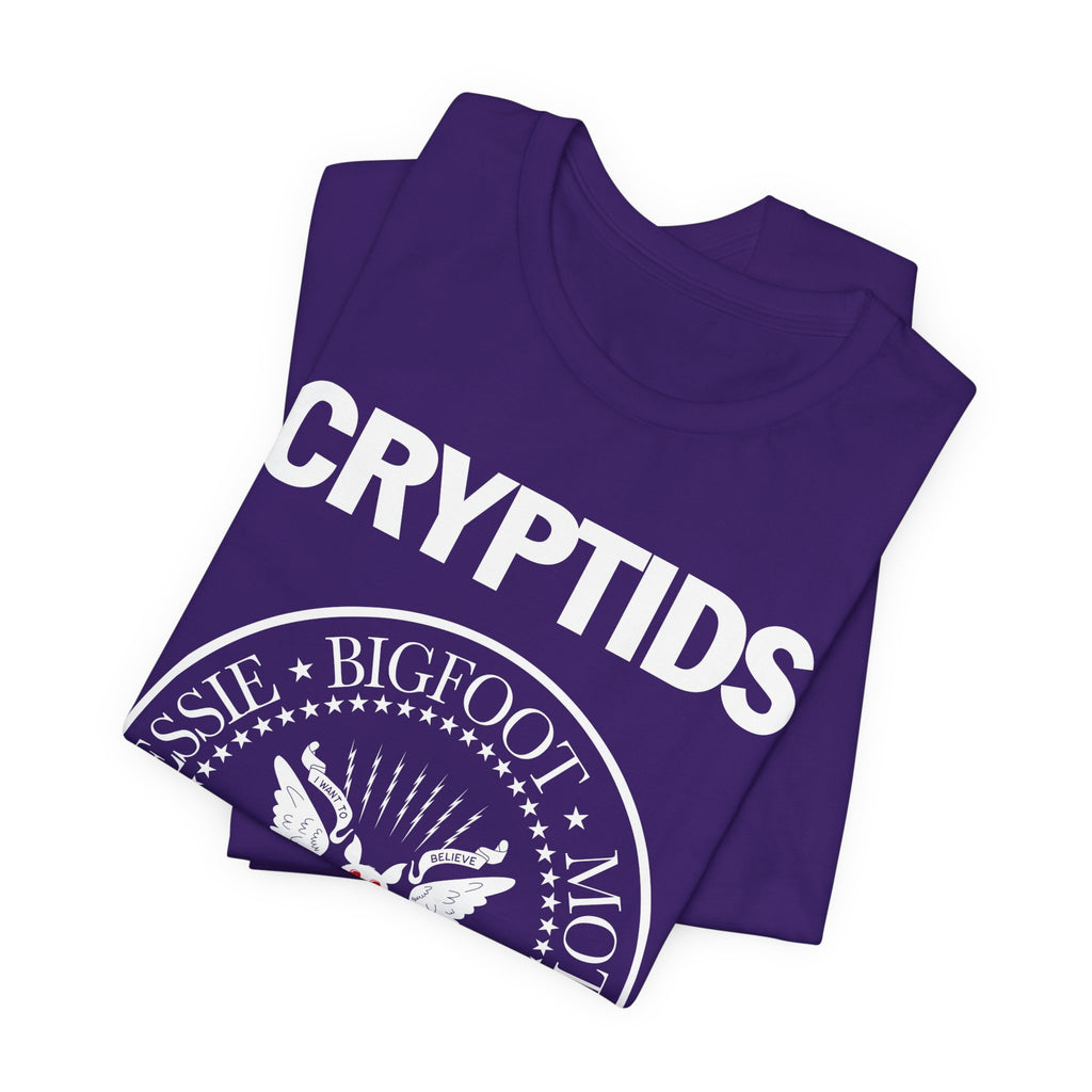 Cryptids PUNK Tee — Bigfoot, Nessie, Mothman & Chupacabra Graphic Shirt