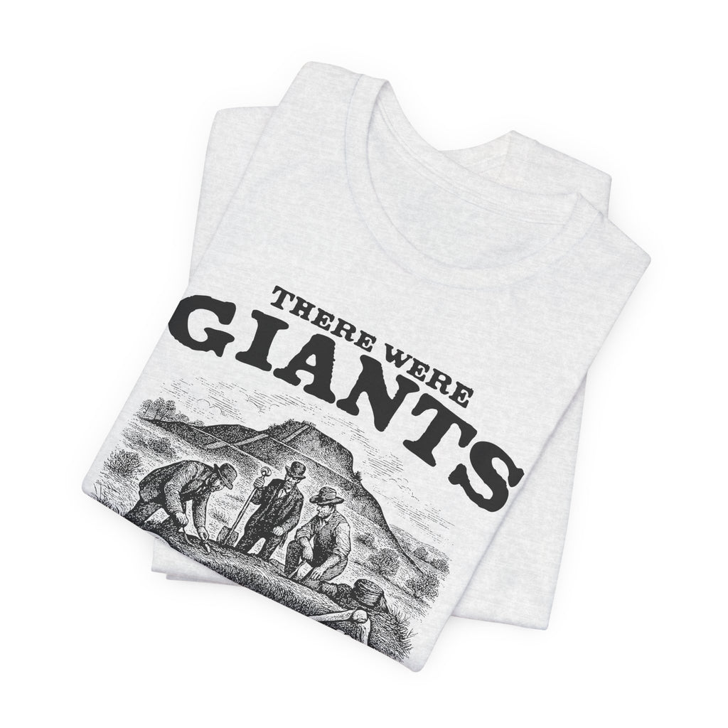 There Were Giants T-Shirt — Vintage Skeleton Illustration Tee