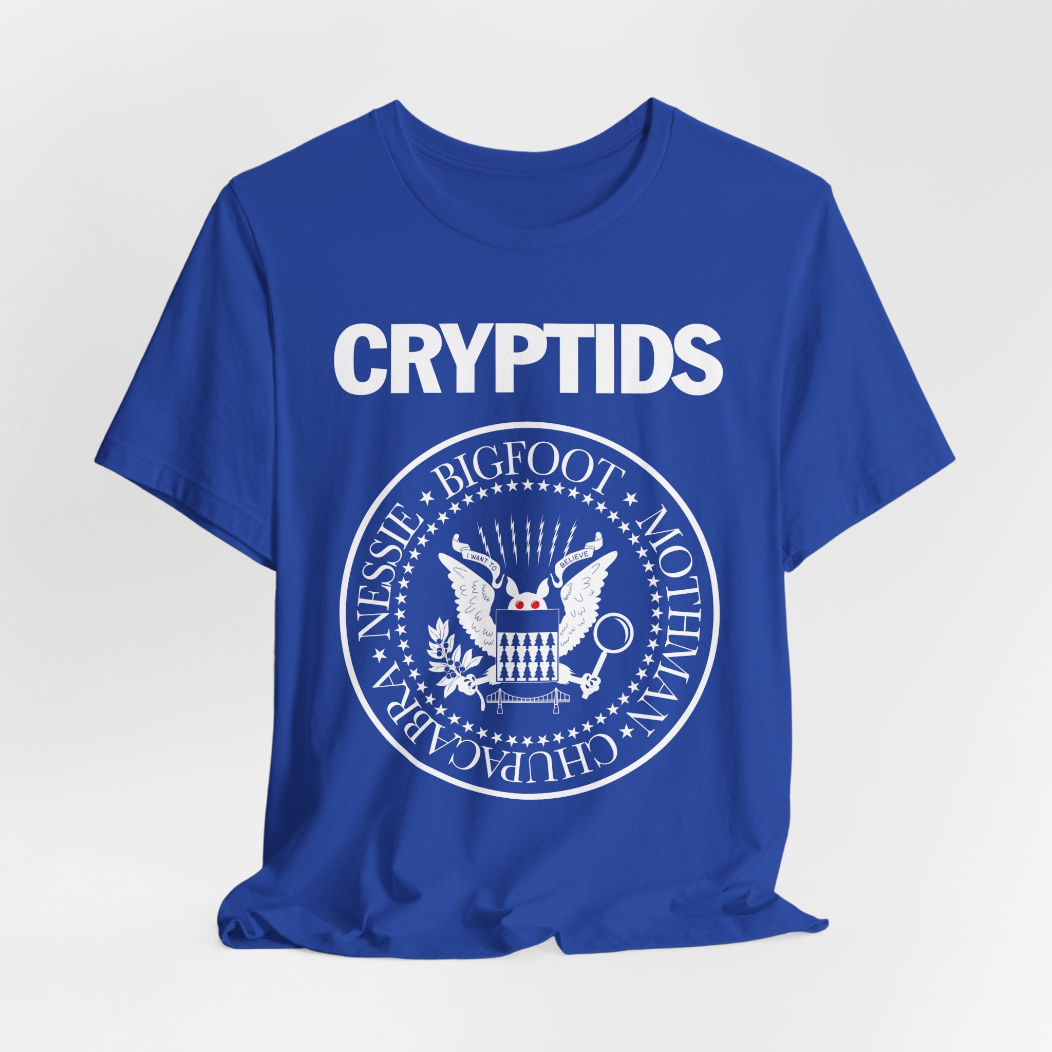 Cryptids PUNK Tee — Bigfoot, Nessie, Mothman & Chupacabra Graphic Shirt