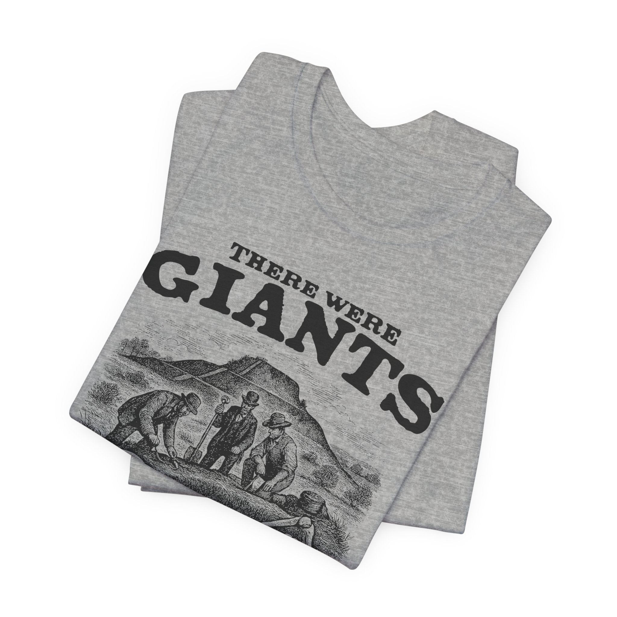 There Were Giants T-Shirt — Vintage Skeleton Illustration Tee