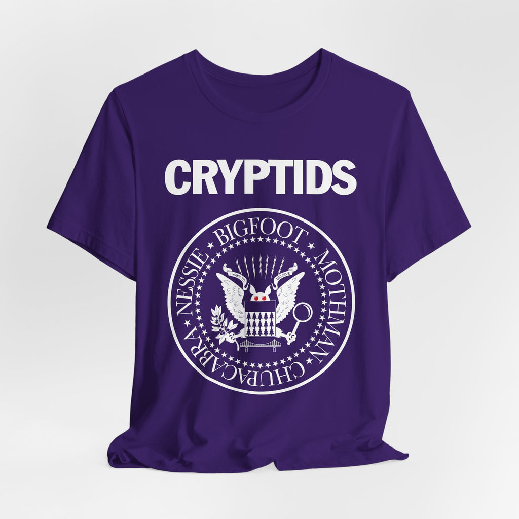 Cryptids PUNK Tee — Bigfoot, Nessie, Mothman & Chupacabra Graphic Shirt