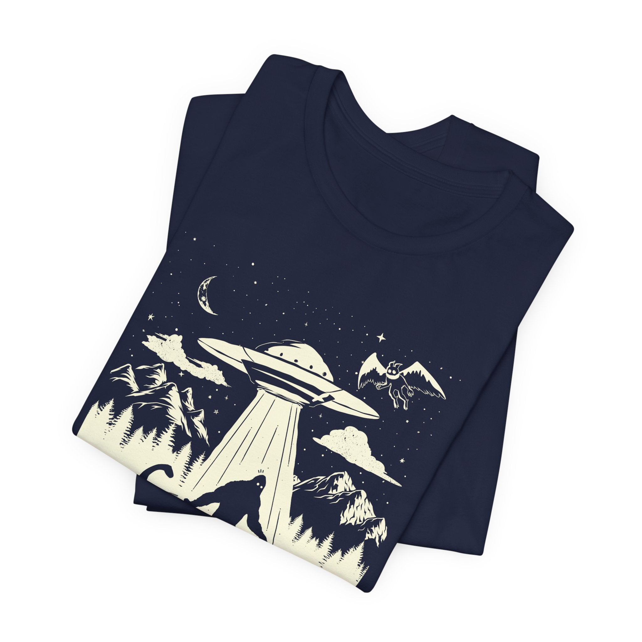We Out Here Cryptids UFO T-Shirt