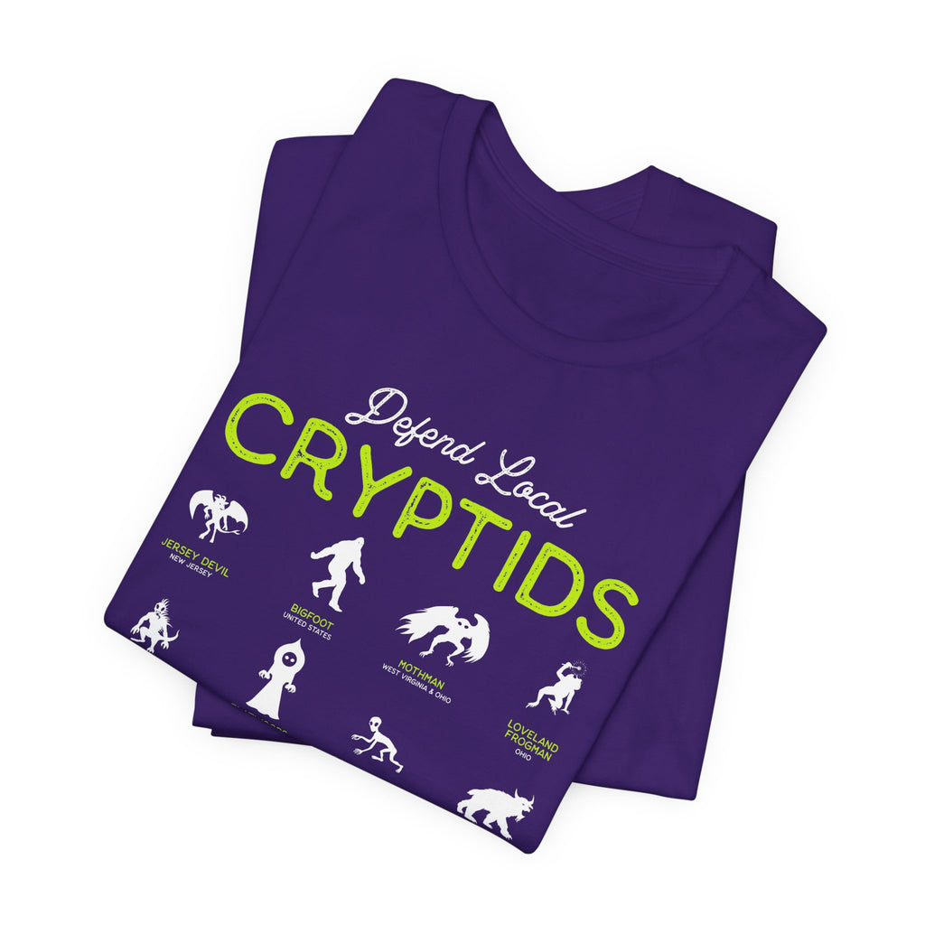 Cryptid Guide T-Shirt — "Defend Local Cryptids" Graphic Tee