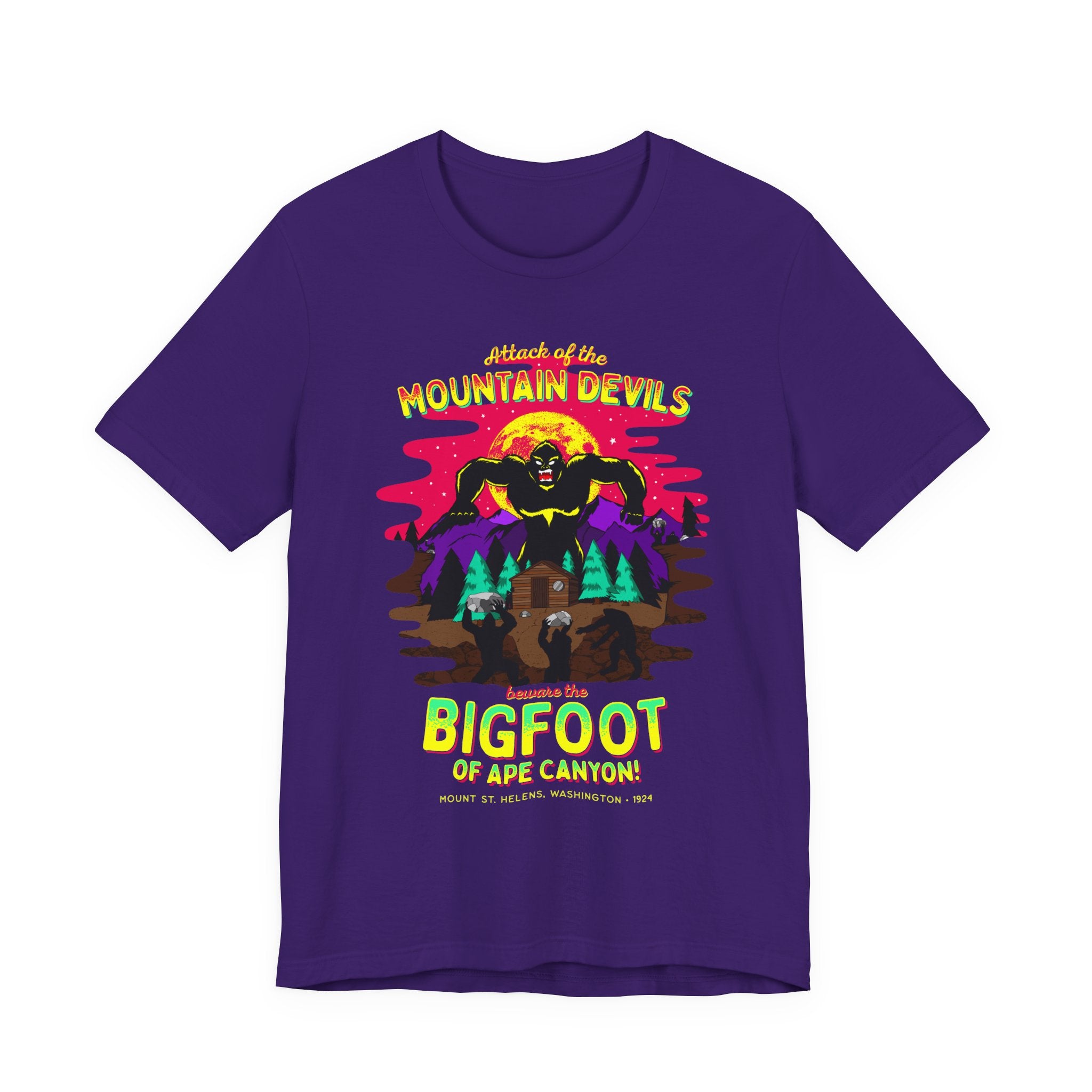 Bigfoot of Ape Canyon Tee — Retro Mountain Devils Sasquatch T‑Shirt