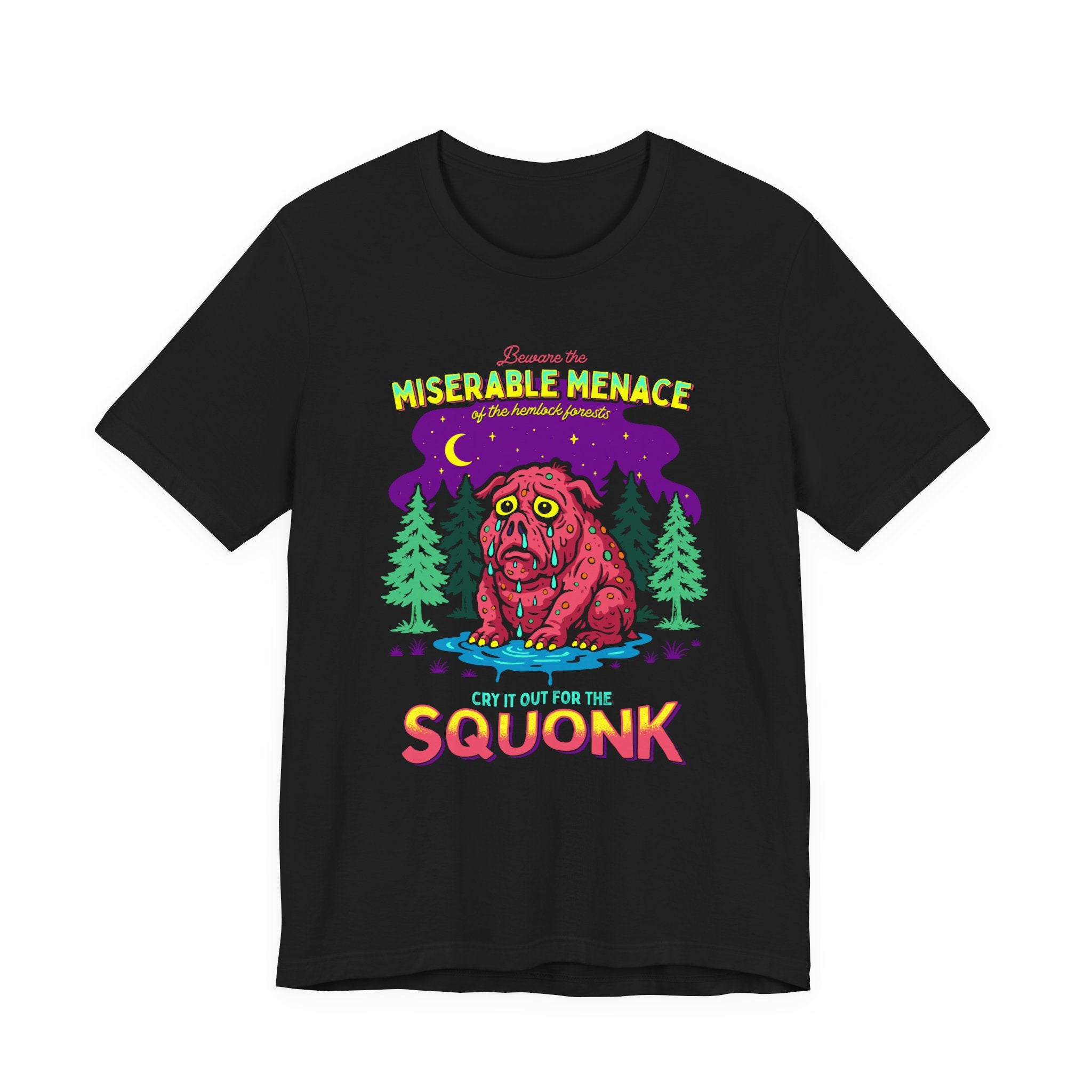 Miserable Menace 'Squonk' Graphic Tee — Cute Creepy Forest Creature T-Shirt